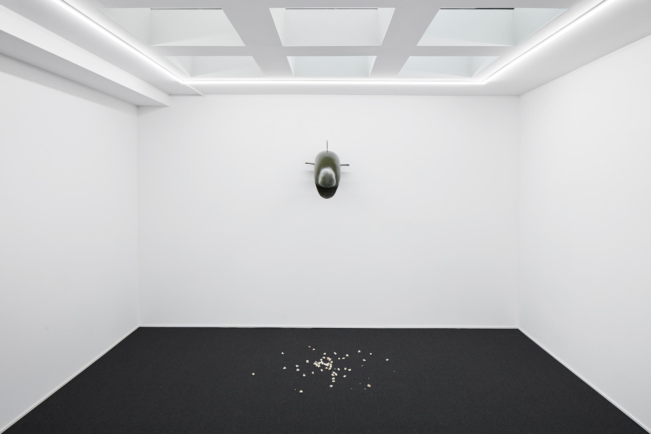 Exhibition View Marta Margnetti and Alfredo Aceto Groupshow (view on Alfredo Aceto, Gutter-Gargoyle I, 2019) at Galerie Lange + Pult, Zurich, 2019 / Photo: Sully Balmassière / Courtesy: the artist and Galerie Lange + Pult