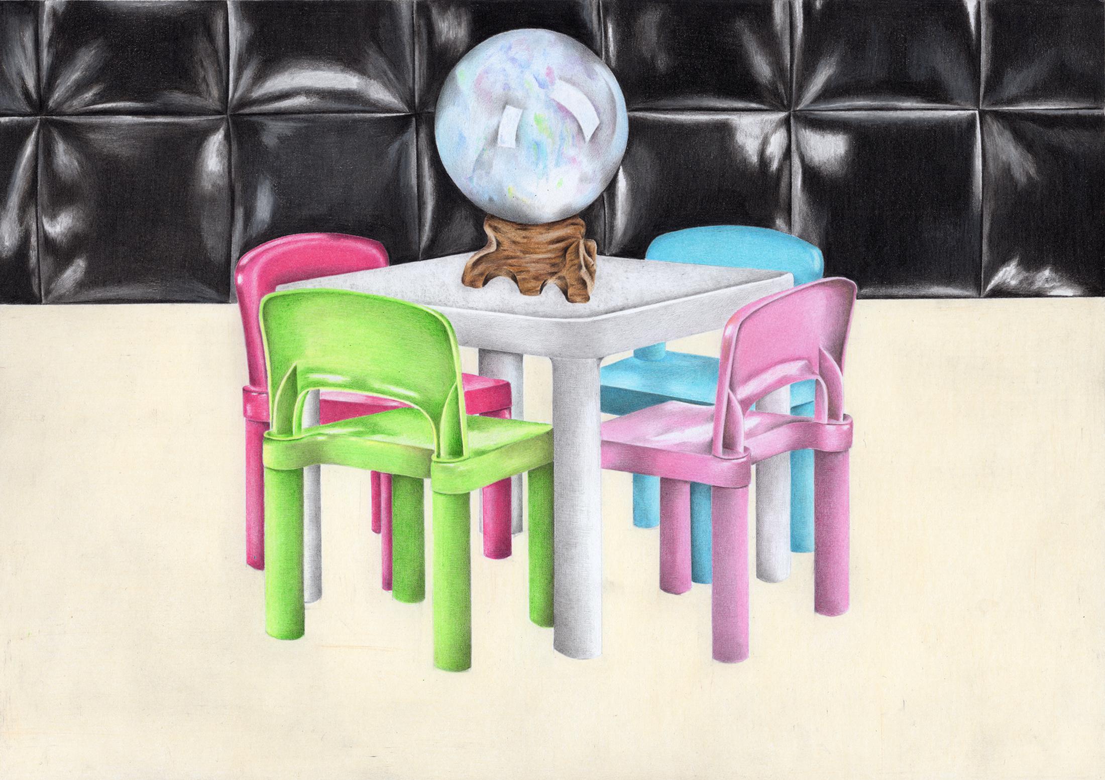 Exhibition View Marta Riniker-Radich Soloshow «Last Gasp; view on Denn Hier Bestimmen Wir, 2018» at Galerie Francesca Pia, Zurich, 2019 / Photo: Annik Wetter / Courtesy: the artist and Galerie Francesca Pia