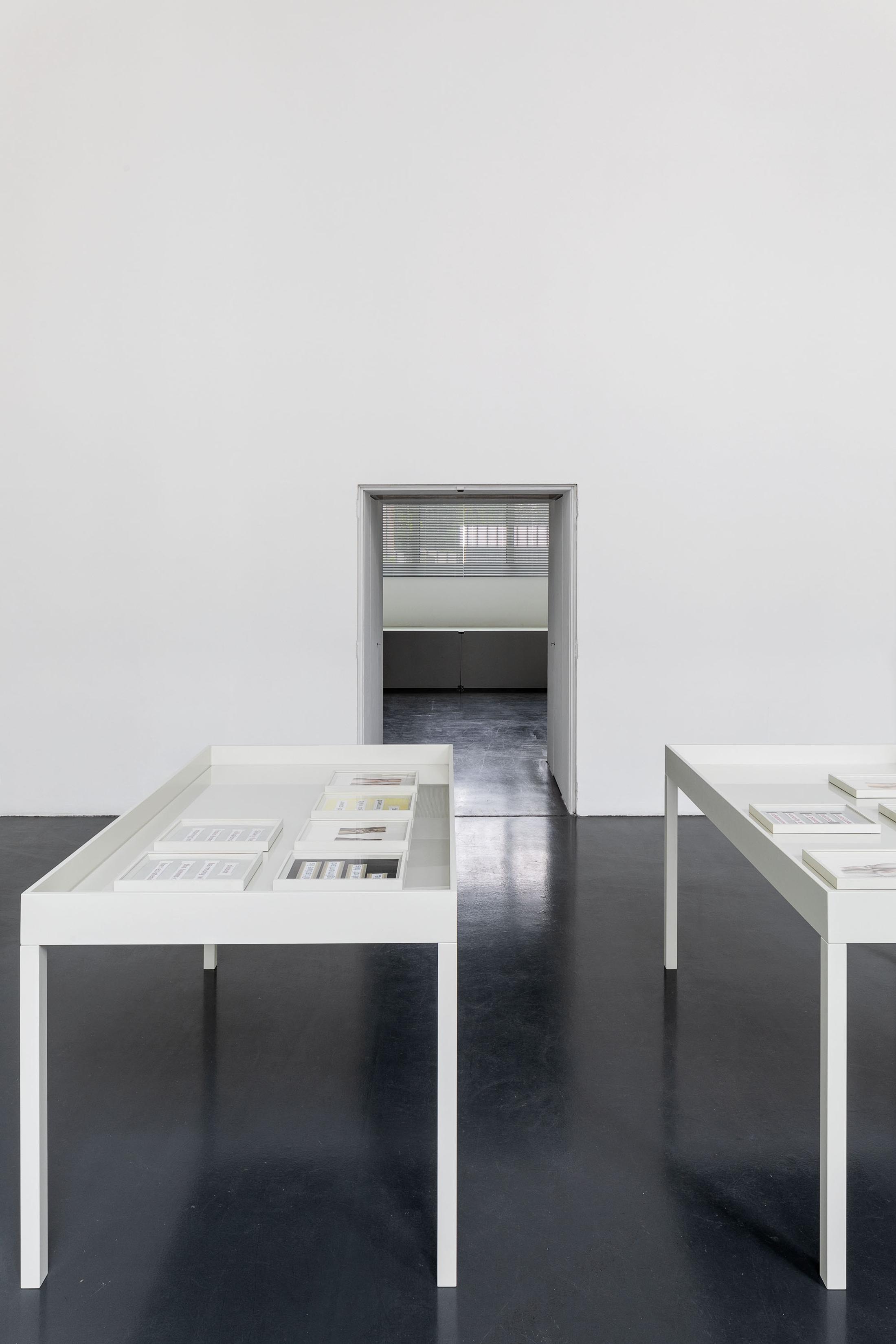 Exhibition View Marta Riniker-Radich Solo Show «Patience Will Reward Those Who Lie in Wait; view on Marta Riniker-Radich, No Grace Period, 2021» at Istituto Svizzero, Milano, 2021 / Photo: Giulio Boem / Courtesy: the artist and Istituto Svizzero
