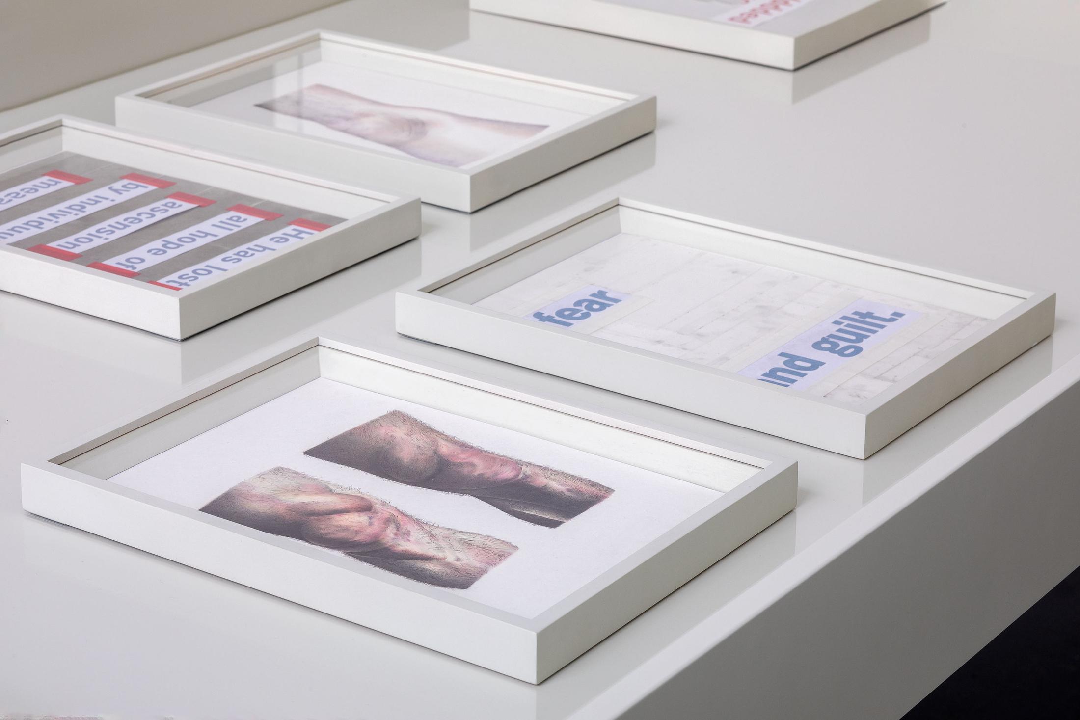 Exhibition View Marta Riniker-Radich Solo Show «Patience Will Reward Those Who Lie in Wait; view on Marta Riniker-Radich, No Grace Period, 2021» at Istituto Svizzero, Milano, 2021 / Photo: Giulio Boem / Courtesy: the artist and Istituto Svizzero