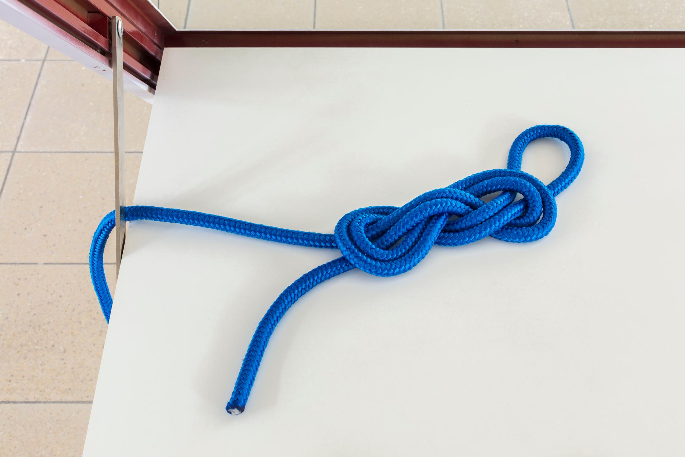 Exhibition View Marta Riniker-Radich "It’s better to know a knot and not need it, than to need a knot and not know it, 2018" at Kunsthaus Glarus / Photo: Gunnar Meier / Courtesy: the artist