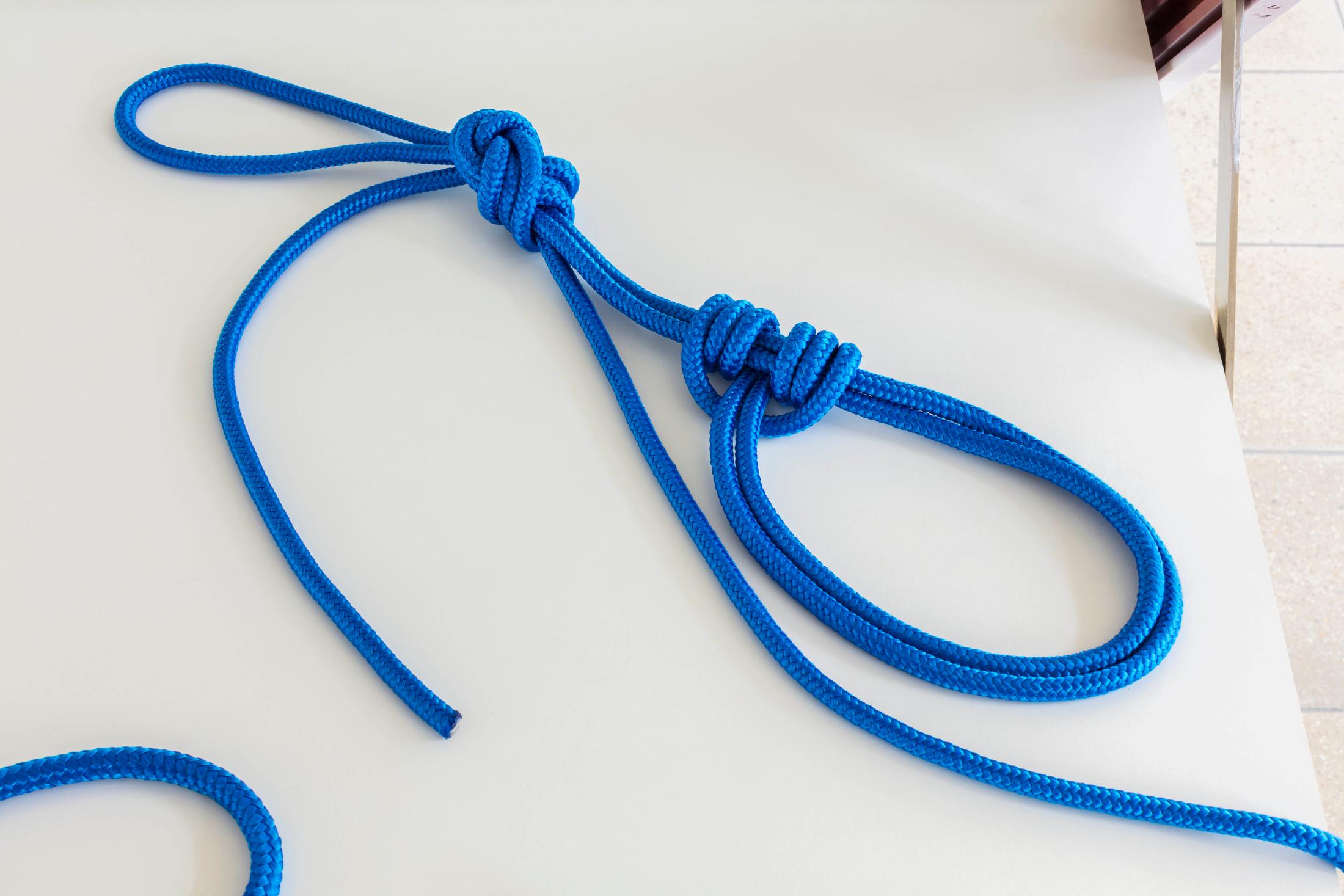 Exhibition View Marta Riniker-Radich "It’s better to know a knot and not need it, than to need a knot and not know it, 2018" at Kunsthaus Glarus / Photo: Gunnar Meier / Courtesy: the artist