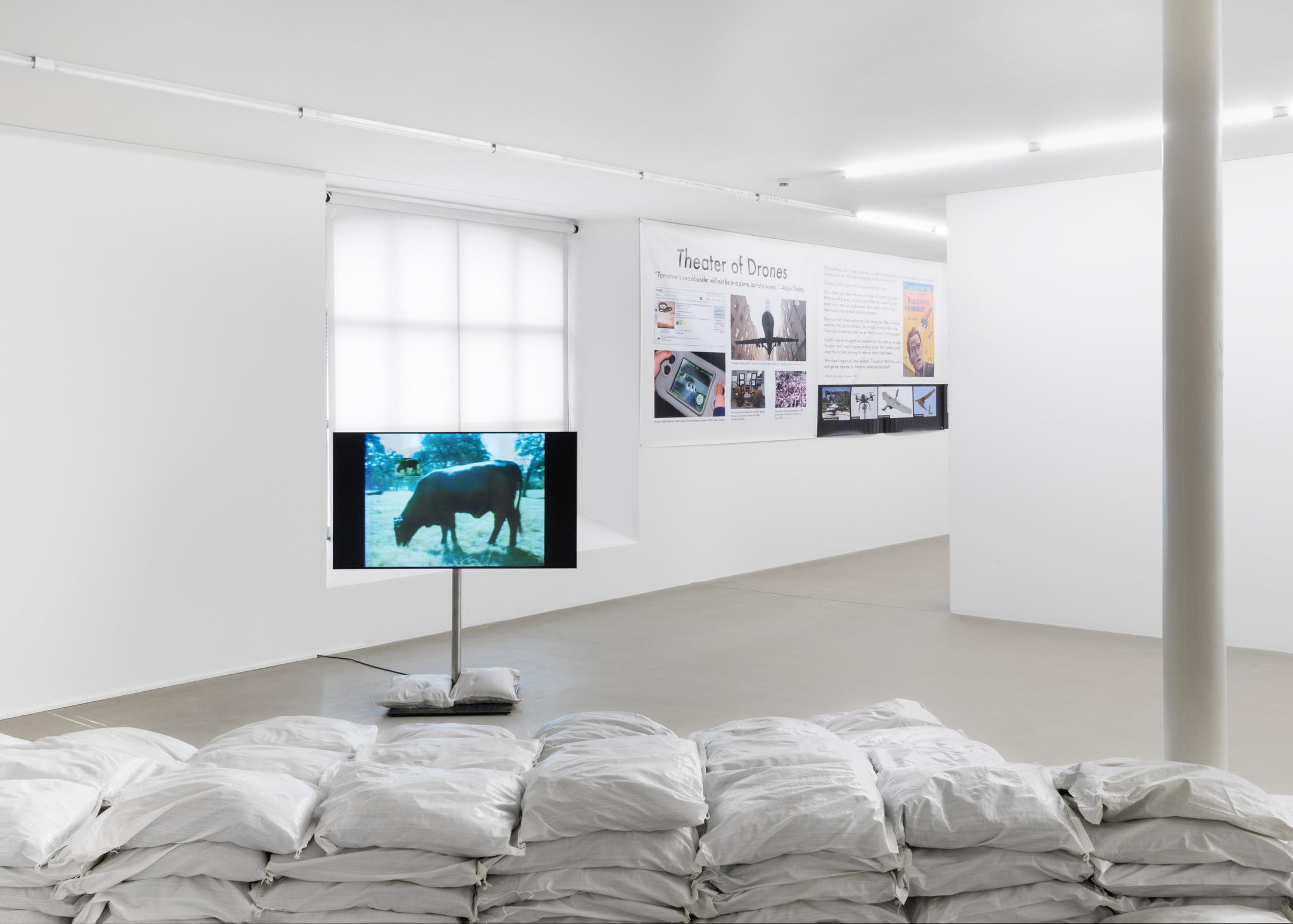 Exhibition View Martha Rosler "Born To Be Sold: Martha Rosler Reads the Strange Case of Baby $/M" at Kunstmuseum Basel Gegenwart 2018 / Photo: Marc Asekhame / Courtesy: Galerie Nagel Draxler, Berlin and Gallery Mitchell-Innes & Nash, New York