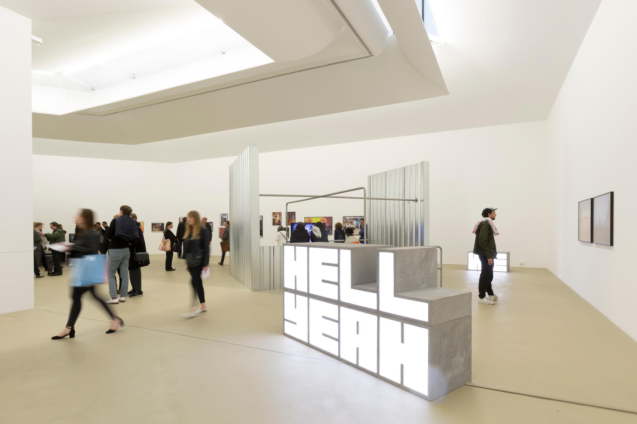 Exhibition View Martha Rosler and Hito Steyerl "War Games" at Kunstmuseum Basel Gegenwart 2018 / Photo: Julian Salinas