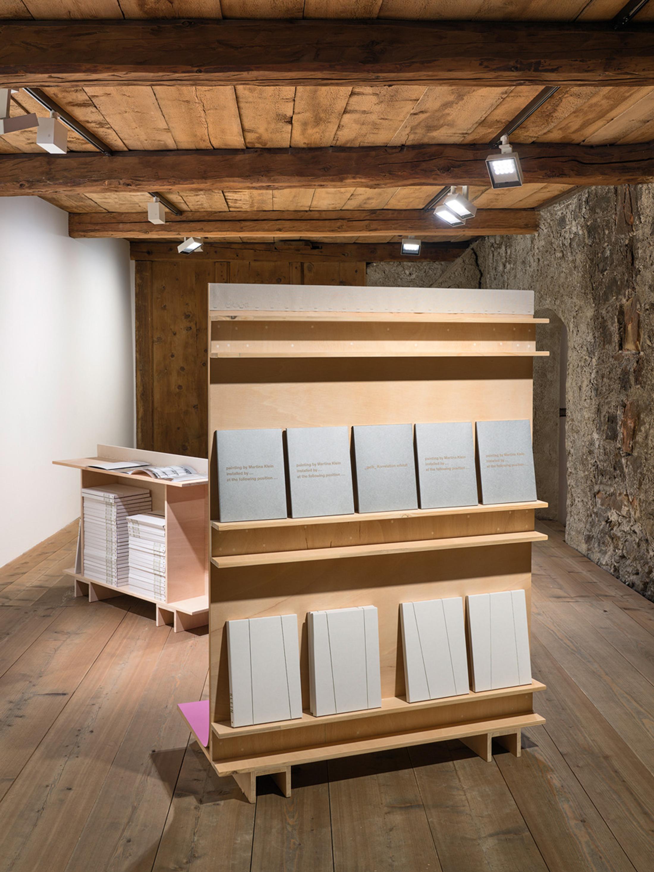 Exhibition View Martina Klein Solo Show «Parallel Connected» at Galerie Tschudi, Zuoz, 2022 / Photo: Ralph Feiner / Courtesy: the artist and Galerie Tschudi