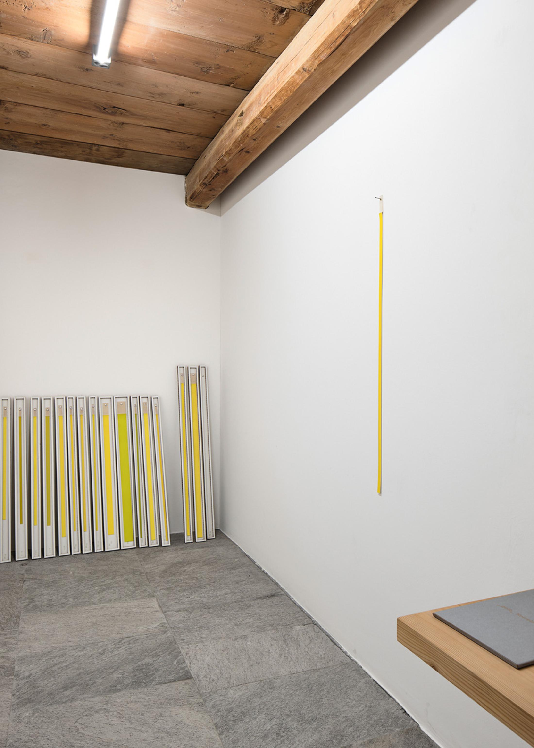 Exhibition View Martina Klein Solo Show «Parallel Connected» at Galerie Tschudi, Zuoz, 2022 / Photo: Ralph Feiner / Courtesy: the artist and Galerie Tschudi