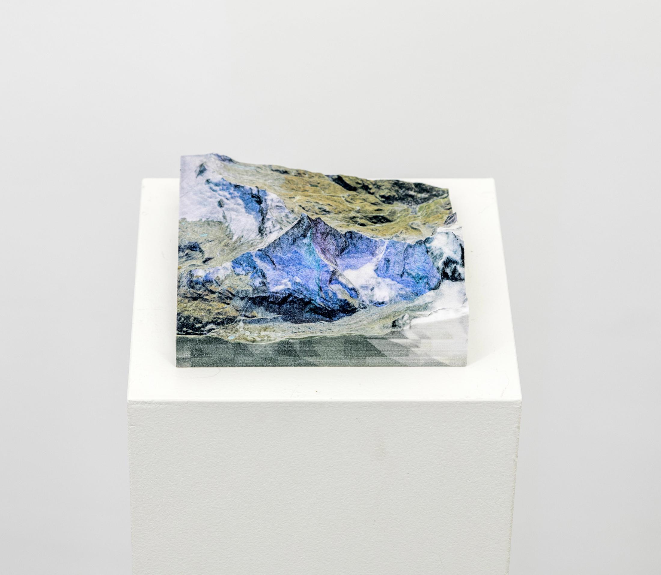 Exhibition View Group Show «Material Transformation; view on Karin Sander, Matterhorn, 2020» at VFO, Zurich, 2021 / Photo: Selina Bösch / Courtesy: the artist and VFO