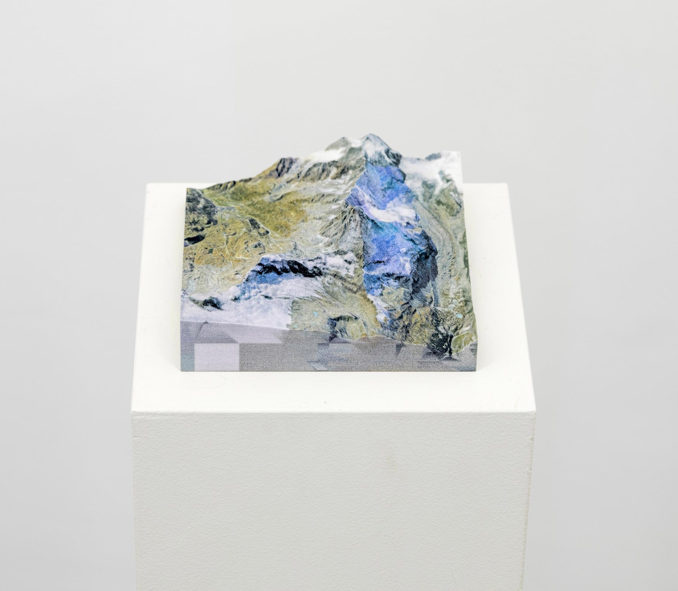 Exhibition View Group Show «Material Transformation; view on Karin Sander, Matterhorn, 2020» at VFO, Zurich, 2021 / Photo: Selina Bösch / Courtesy: the artist and VFO