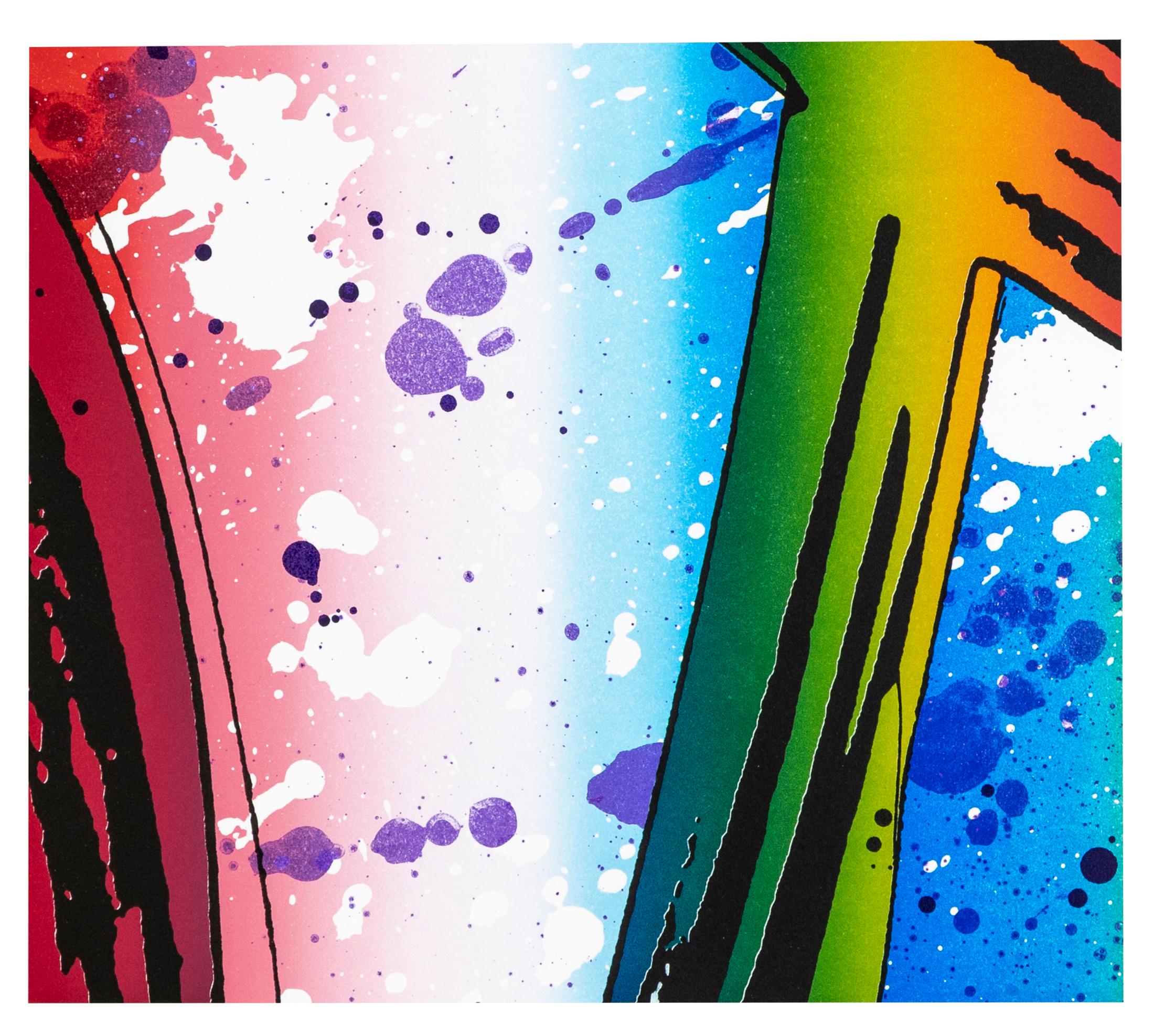 Exhibition View Group Show «Material Transformation; view on Christine Streuli, Untitled 3, 2020» at VFO, Zurich, 2021 / Photo: Selina Bösch / Courtesy: the artist and VFO