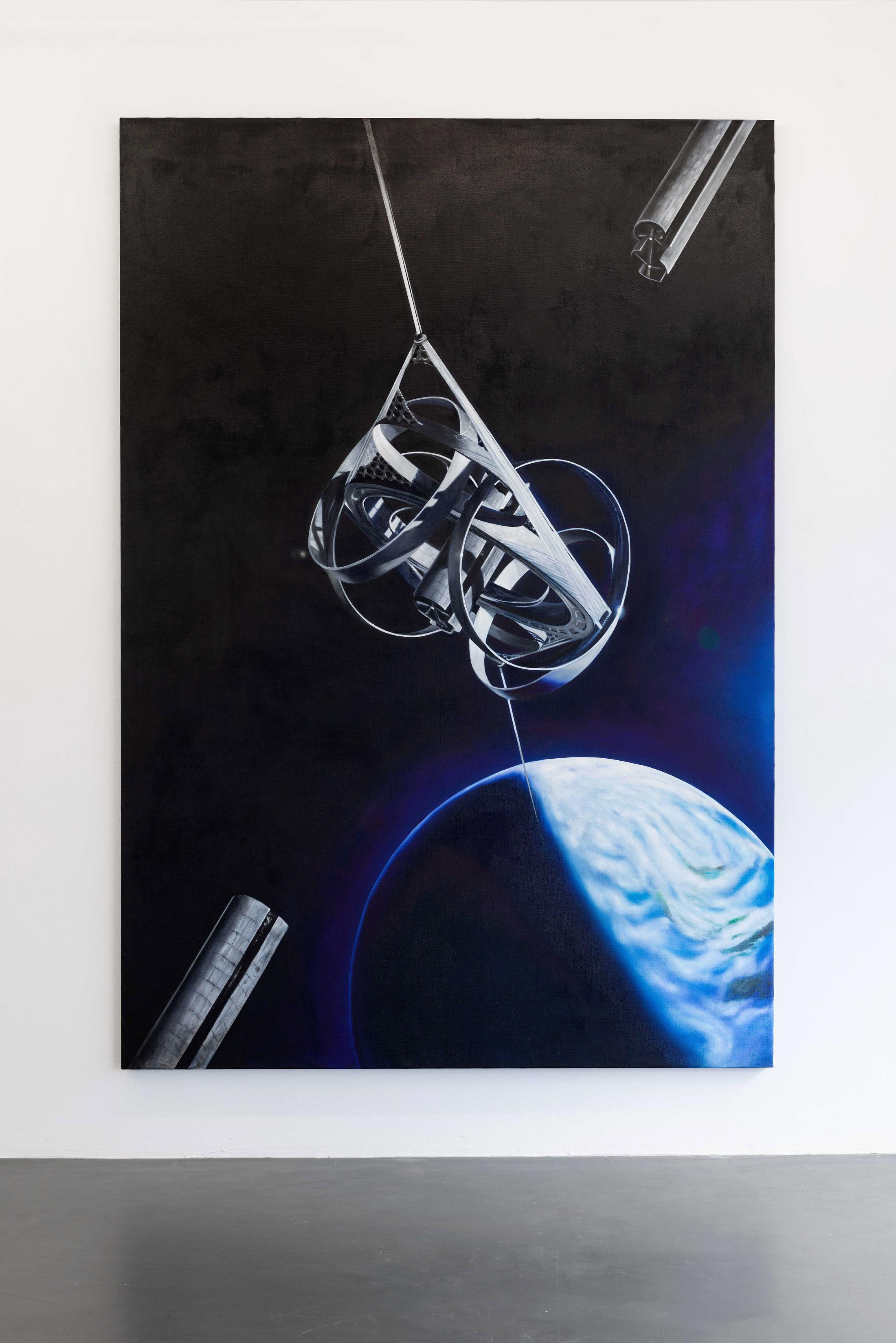 Exhibition View Mathis Gasser «Structures and Institutions / view on The Eye (After Christian Pearce / Weta Workshop), 2018» at Weiss Falk, Basel / Photo: Flavio Karrer / Courtesy: the artist and Weiss Falk