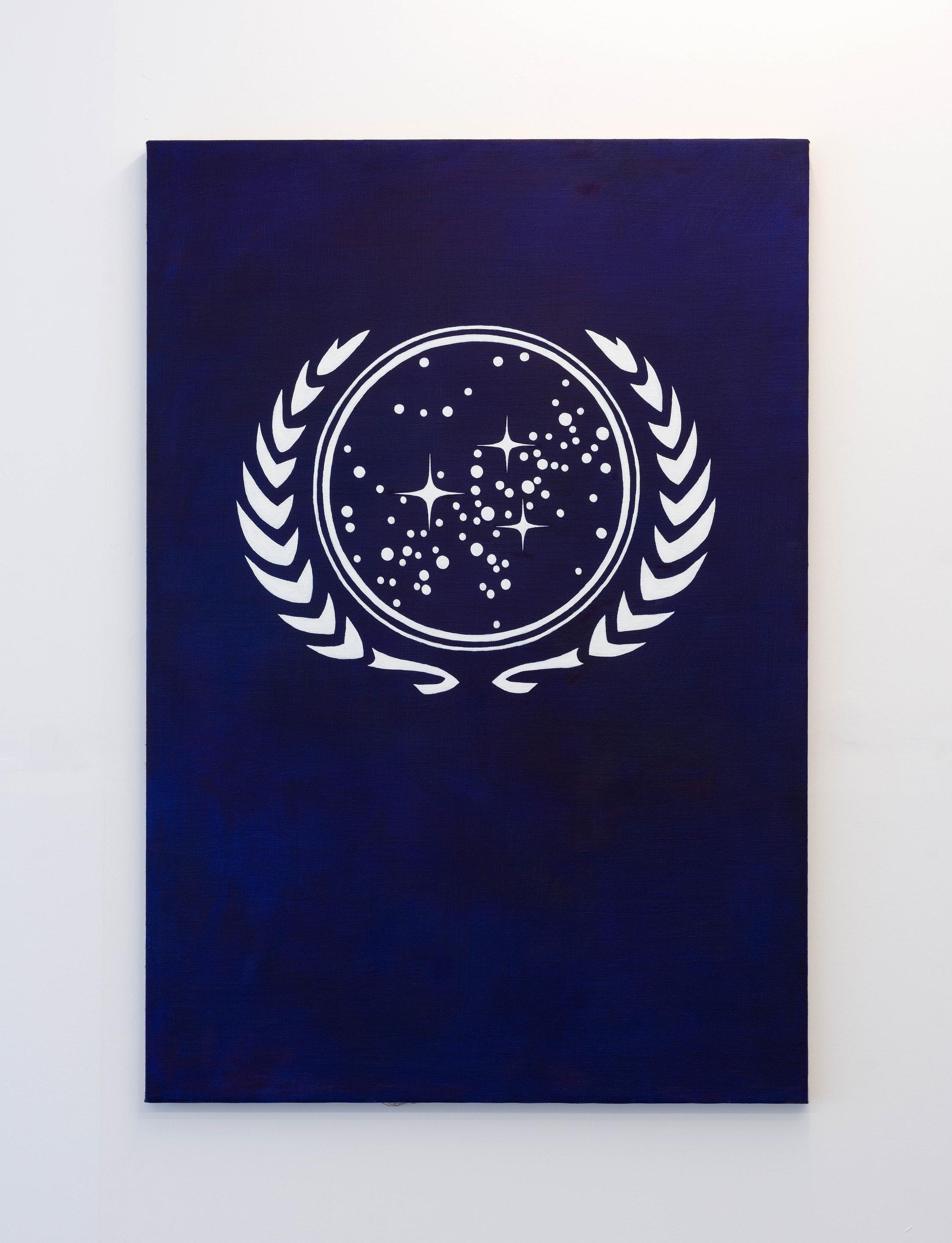 Exhibition View Mathis Gasser «Structures and Institutions / view on United Federation of Planets, 2018» at Weiss Falk, Basel / Photo: Flavio Karrer / Courtesy: the artist and Weiss Falk