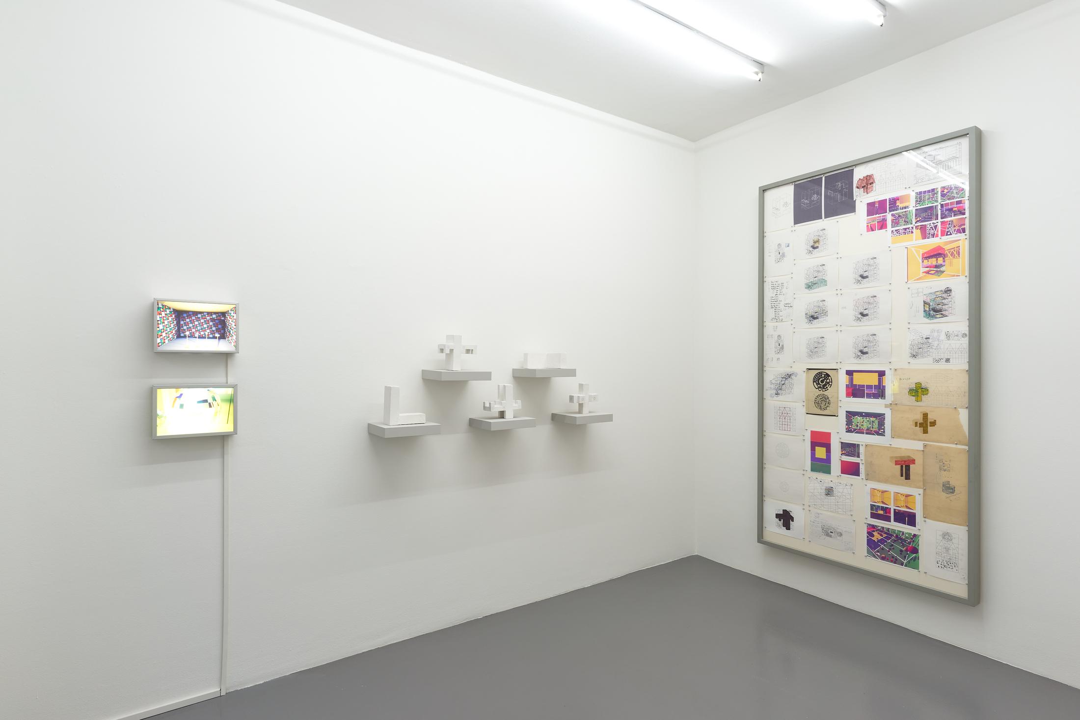 Exhibition View Matt Mullican Soloshow «Representing the Five Worlds - 50 Years of Work» at Mai 36 Galerie, Zurich, 2020 / Courtesy: the artist and Mai 36 Galerie