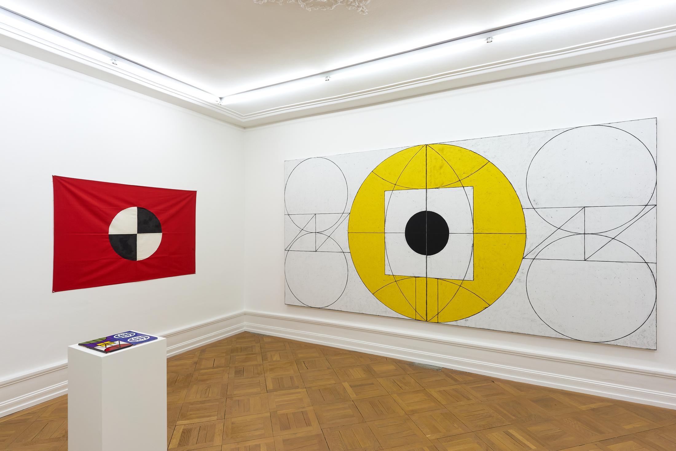 Exhibition View Matt Mullican Soloshow «Representing the Five Worlds - 50 Years of Work» at Mai 36 Galerie, Zurich, 2020 / Courtesy: the artist and Mai 36 Galerie