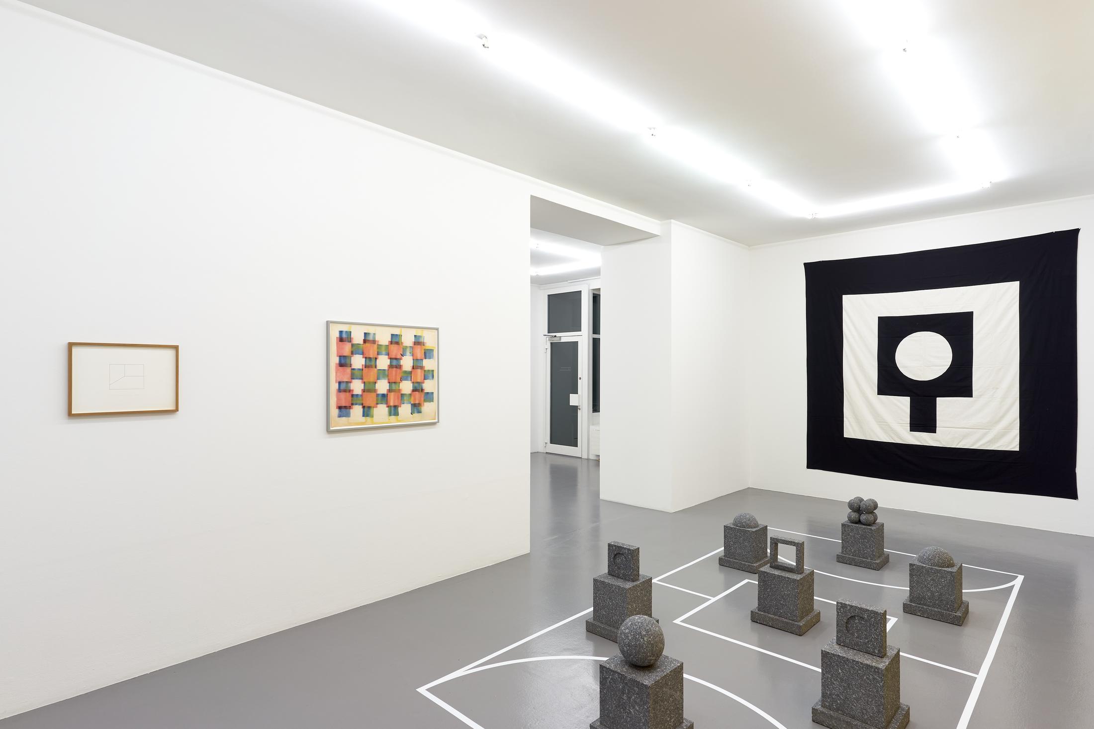 Exhibition View Matt Mullican Soloshow «Representing the Five Worlds - 50 Years of Work» at Mai 36 Galerie, Zurich, 2020 / Courtesy: the artist and Mai 36 Galerie