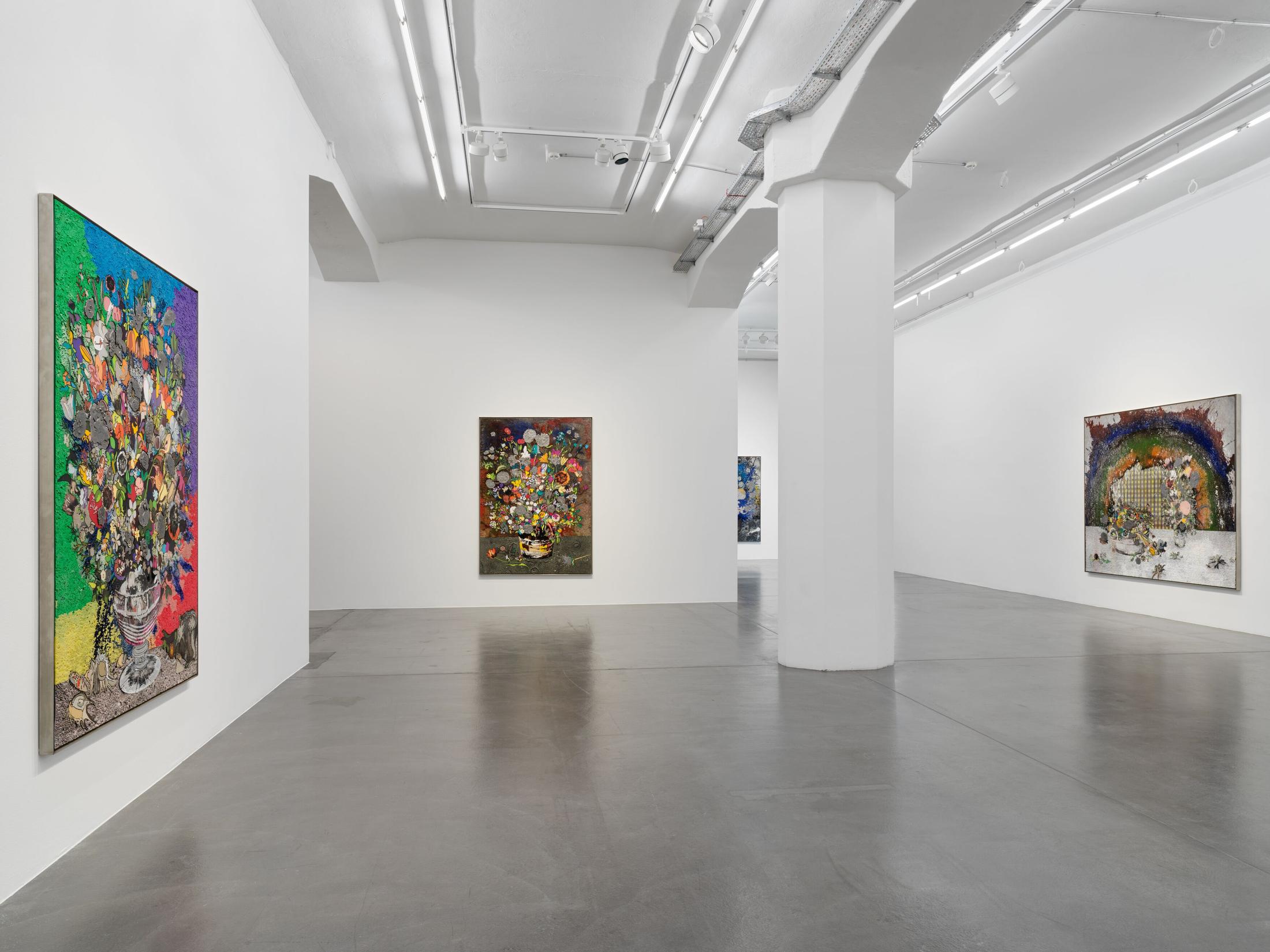 Exhibition View Matthew Day Jackson Soloshow «Flowers, Windows and Thistles» at Hauser & Wirth Zürich, Zurich, 2020 / Photo: © Matthew Day Jackson / Courtesy: the artist and Hauser & Wirth