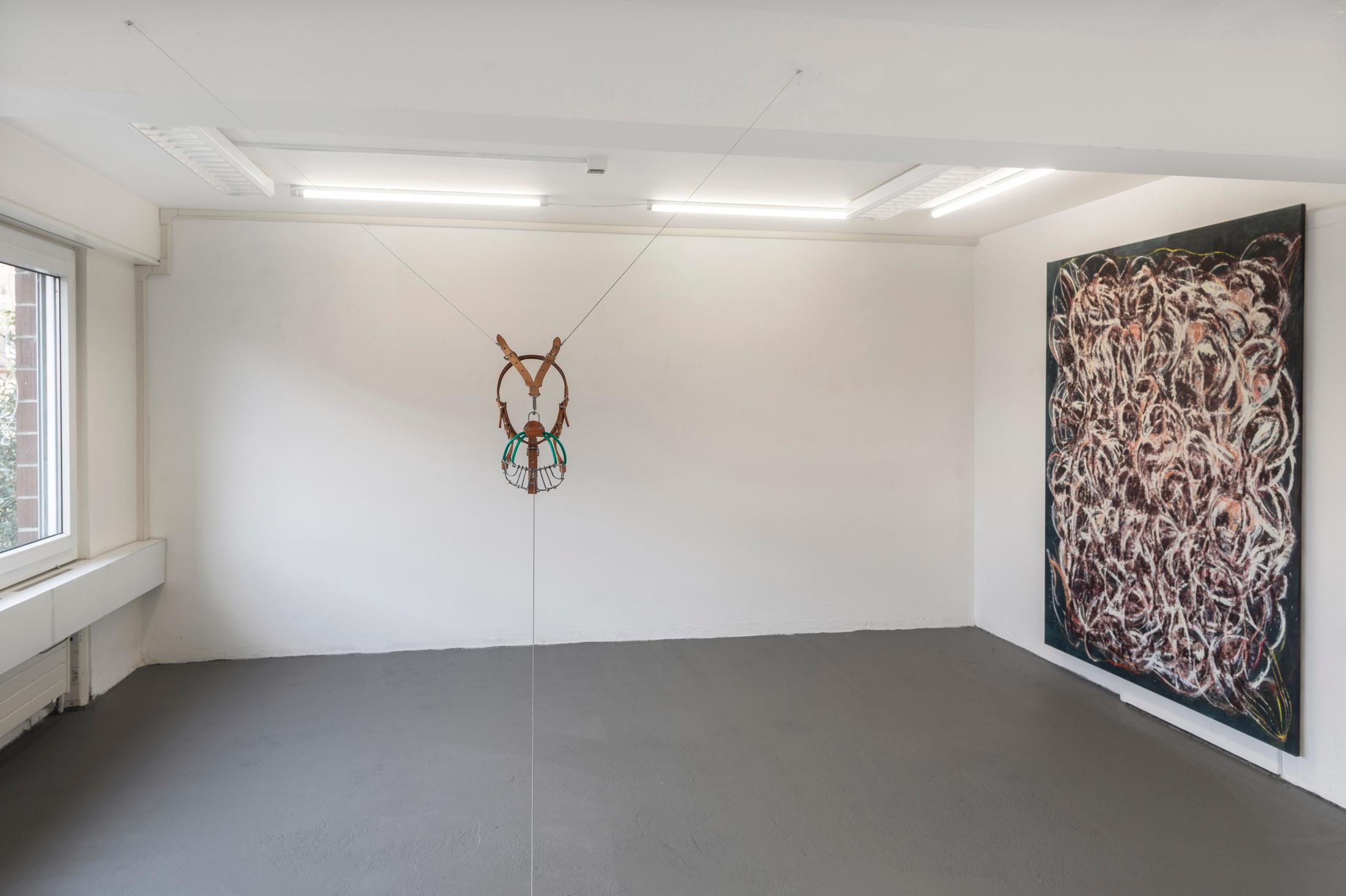 Exhibition View Joint Exhibition «Punk Delikatessen» at Suns Works, Zurich, 2020 / Photo: Simon Baumberger  / Courtesy: the artists and Suns Works