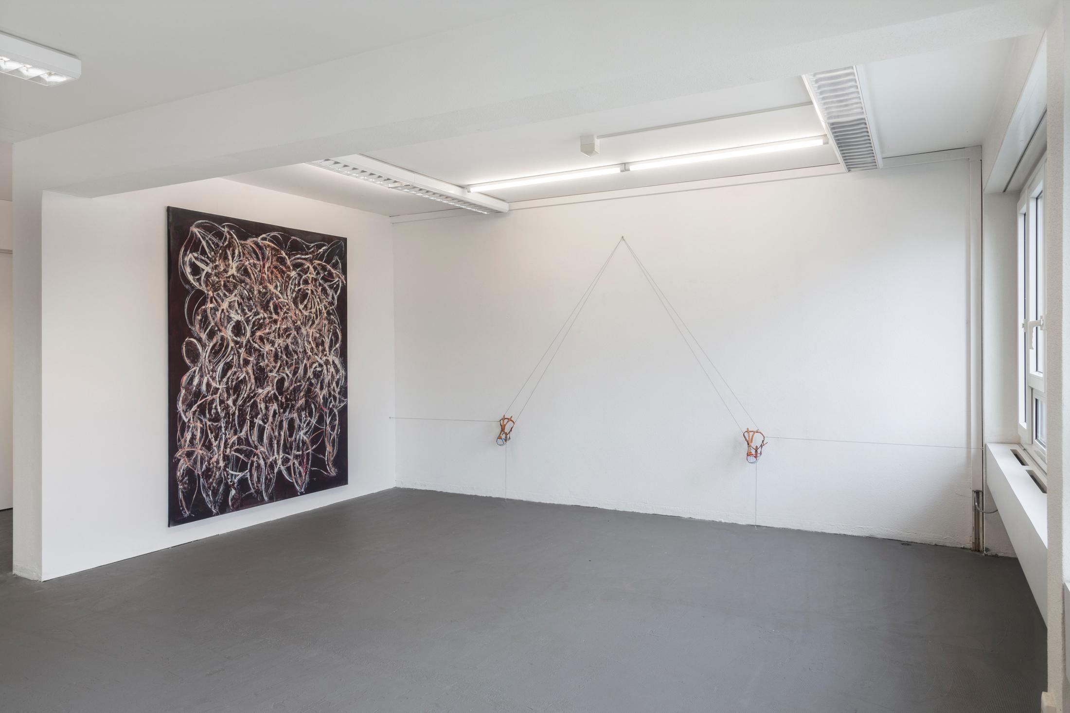 Exhibition View Joint Exhibition «Punk Delikatessen» at Suns Works, Zurich, 2020 / Photo: Simon Baumberger  / Courtesy: the artists and Suns Works