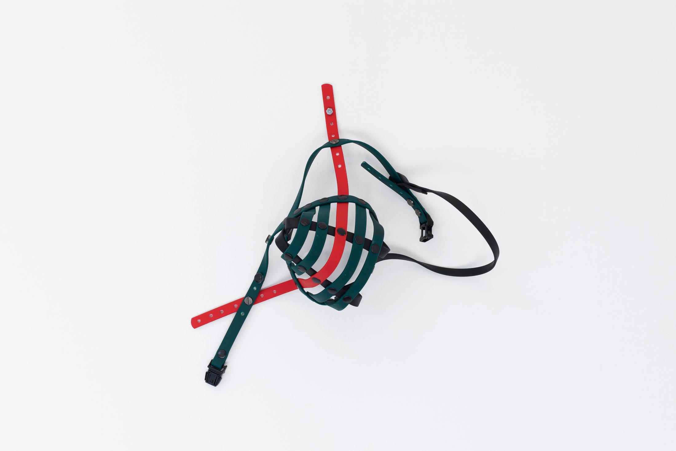 Exhibition View Joint Exhibition «Punk Delikatessen; view on Marie Matusz, GCC (Truffle Muzzle), 2020» at Suns Works, Zurich, 2020 / Photo: Simon Baumberger  / Courtesy: the artists and Suns Works