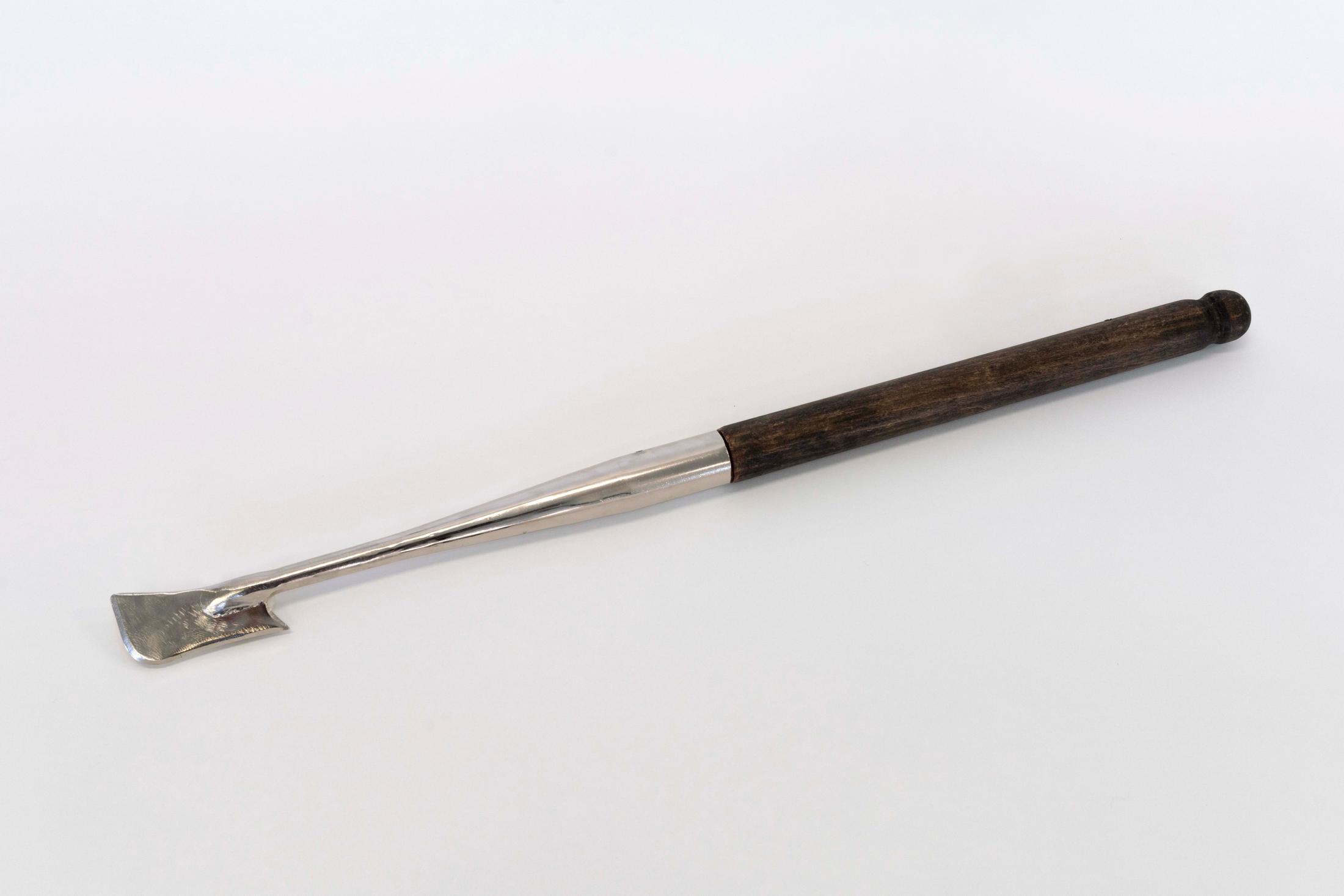 Exhibition View Joint Exhibition «Punk Delikatessen; view on Marie Matusz, Carpe Diem (Truffle hunting tool), 2020» at Suns Works, Zurich, 2020 / Photo: Simon Baumberger  / Courtesy: the artists and Suns Works