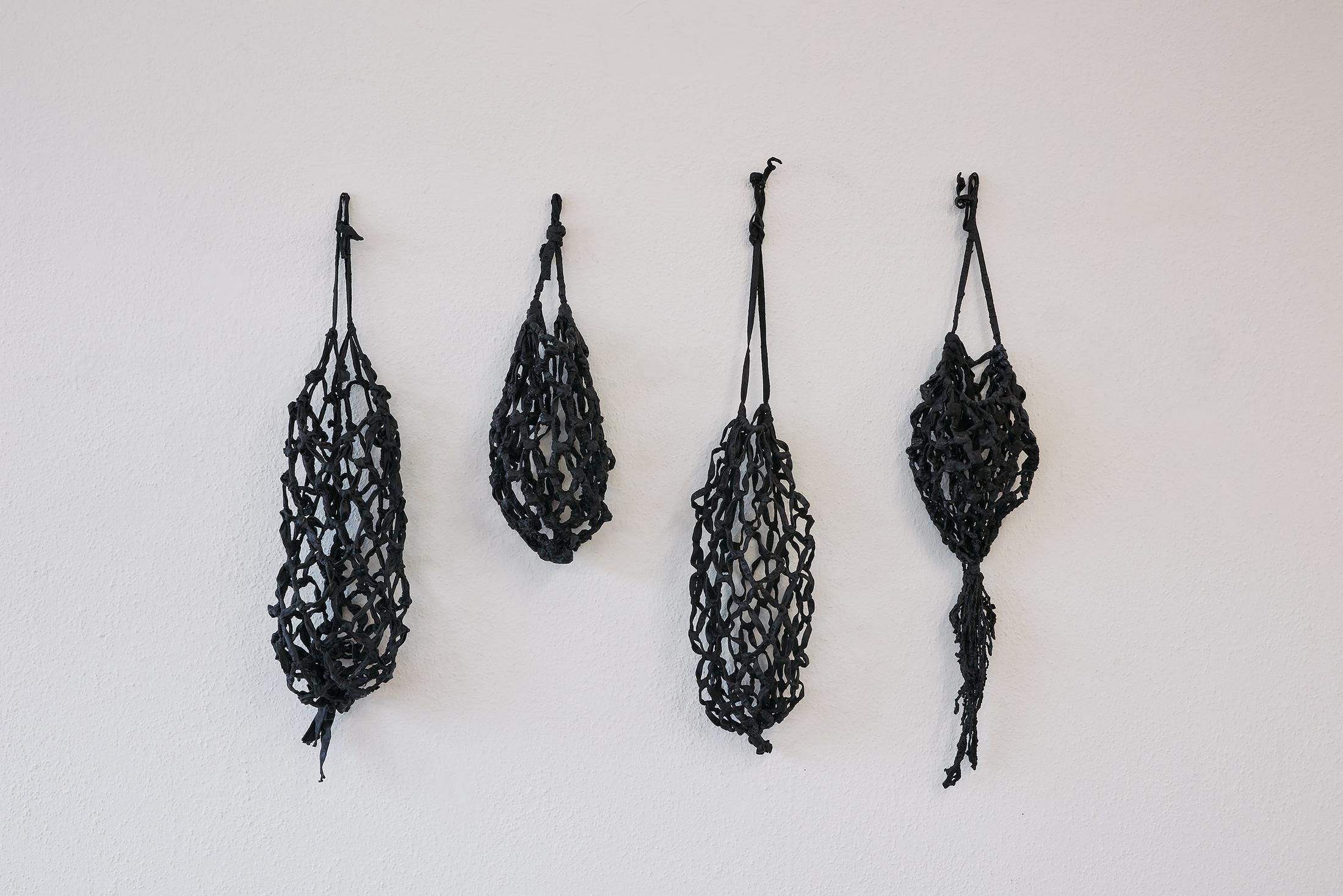 Exhibition View Maude Léonard-Contant und Martha Margnetti Duo Show «Knuckles Down; view on Marta Margnetti, Contrarre, cadavere, rimedio, drenare, 2021» at Mayday, Basel, 2021 / Photo: Moritz Schermbach / Courtesy: the artists and Mayday