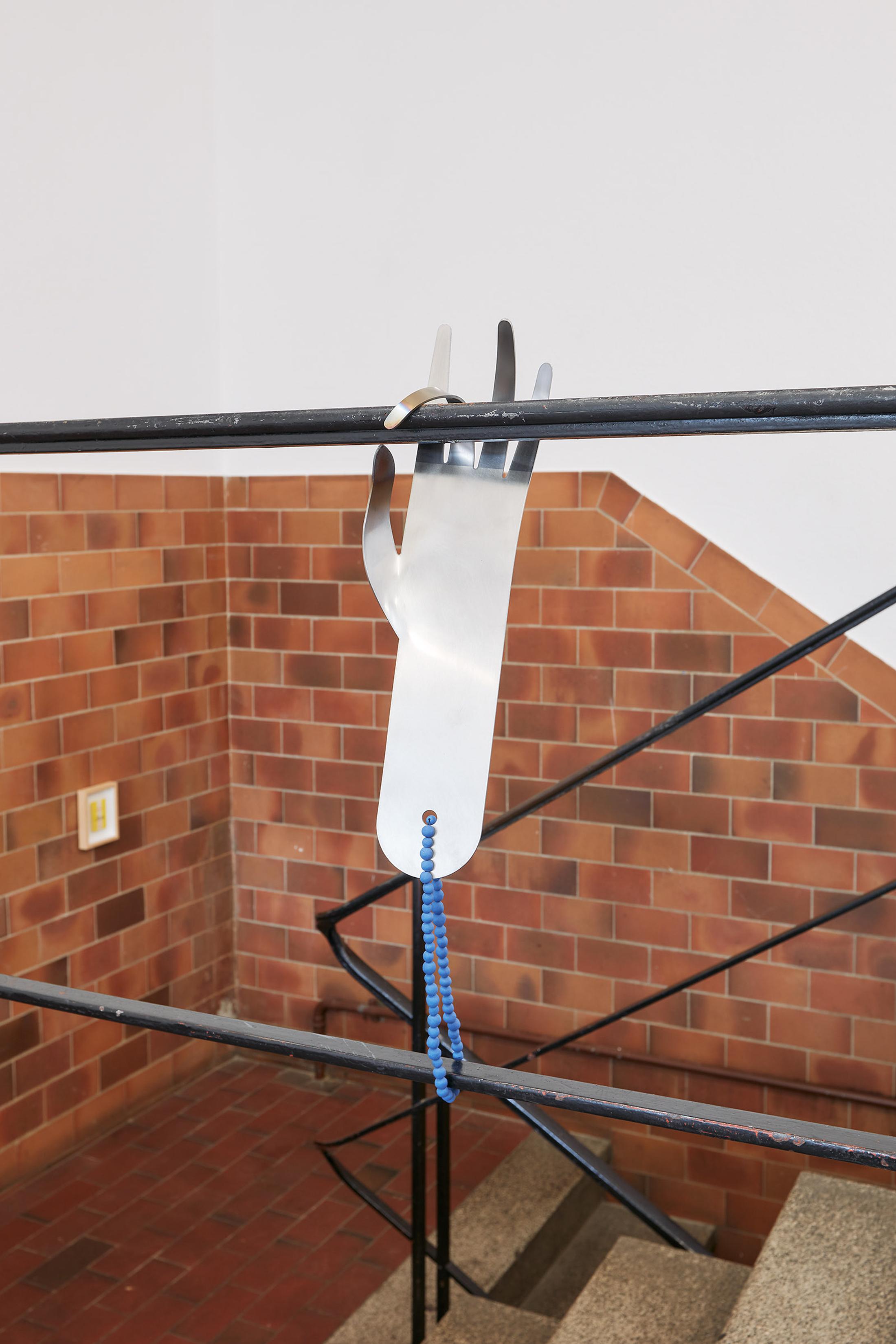 Exhibition View Maude Léonard-Contant und Martha Margnetti Duo Show «Knuckles Down; view on Maude Léonard-Contant, Une par une, 2021» at Mayday, Basel, 2021 / Photo: Moritz Schermbach / Courtesy: the artists and Mayday