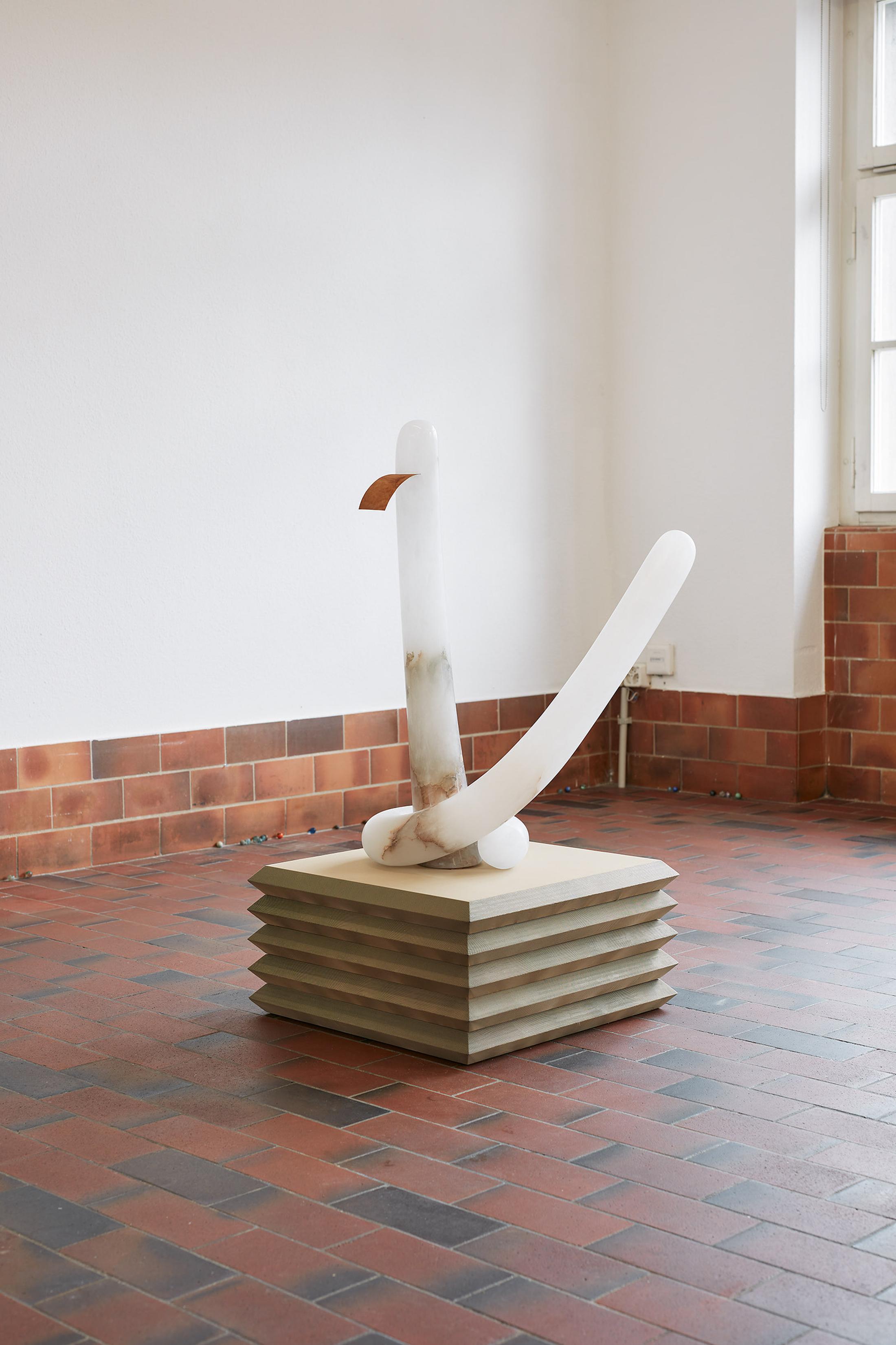 Exhibition View Maude Léonard-Contant und Martha Margnetti Duo Show «Knuckles Down; view on Maude Léonard-Contant, Soapboxing, 2021» at Mayday, Basel, 2021 / Photo: Moritz Schermbach / Courtesy: the artists and Mayday