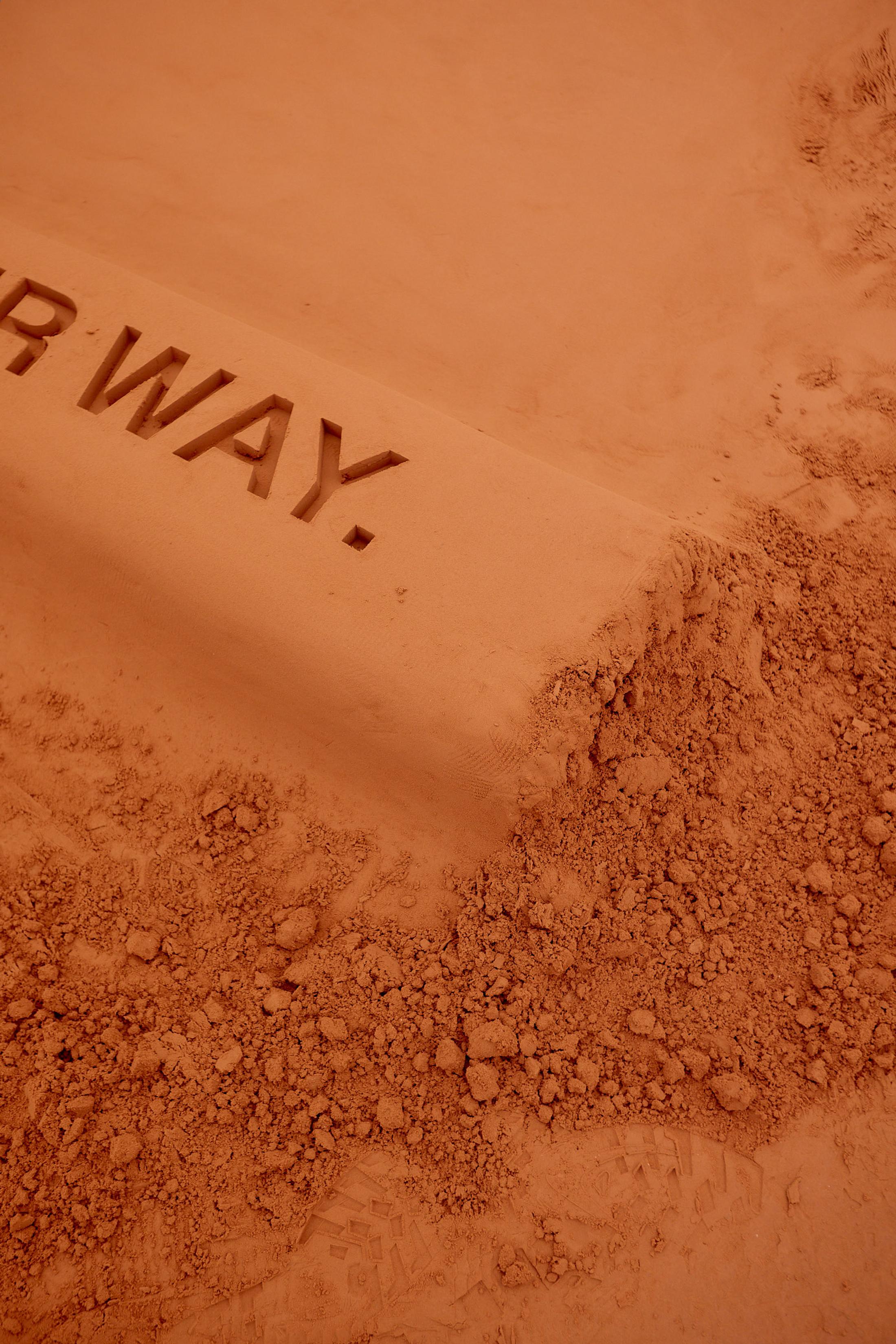 Exhibition View Maude Léonard-Contant Solo Show «Digs; view on Maude Léonard-Contant, Earth-moving (Detail), 2022» at Kunsthaus Baselland, Baselland, 2022 / Photo: Gina Folly / Courtesy: the artist and Kunsthaus Baselland