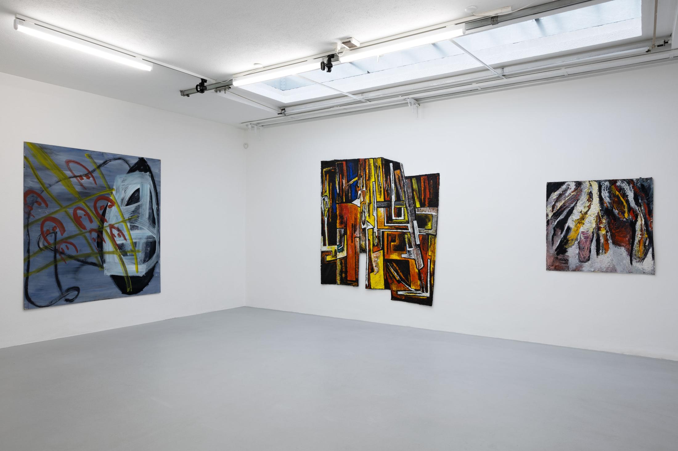 Exhibition View Group Show «May Be It’s All a Big Mistake» at Galerie Mueller, Basel, 2022 / Photo: Gina Folly / Courtesy: Galerie Mueller