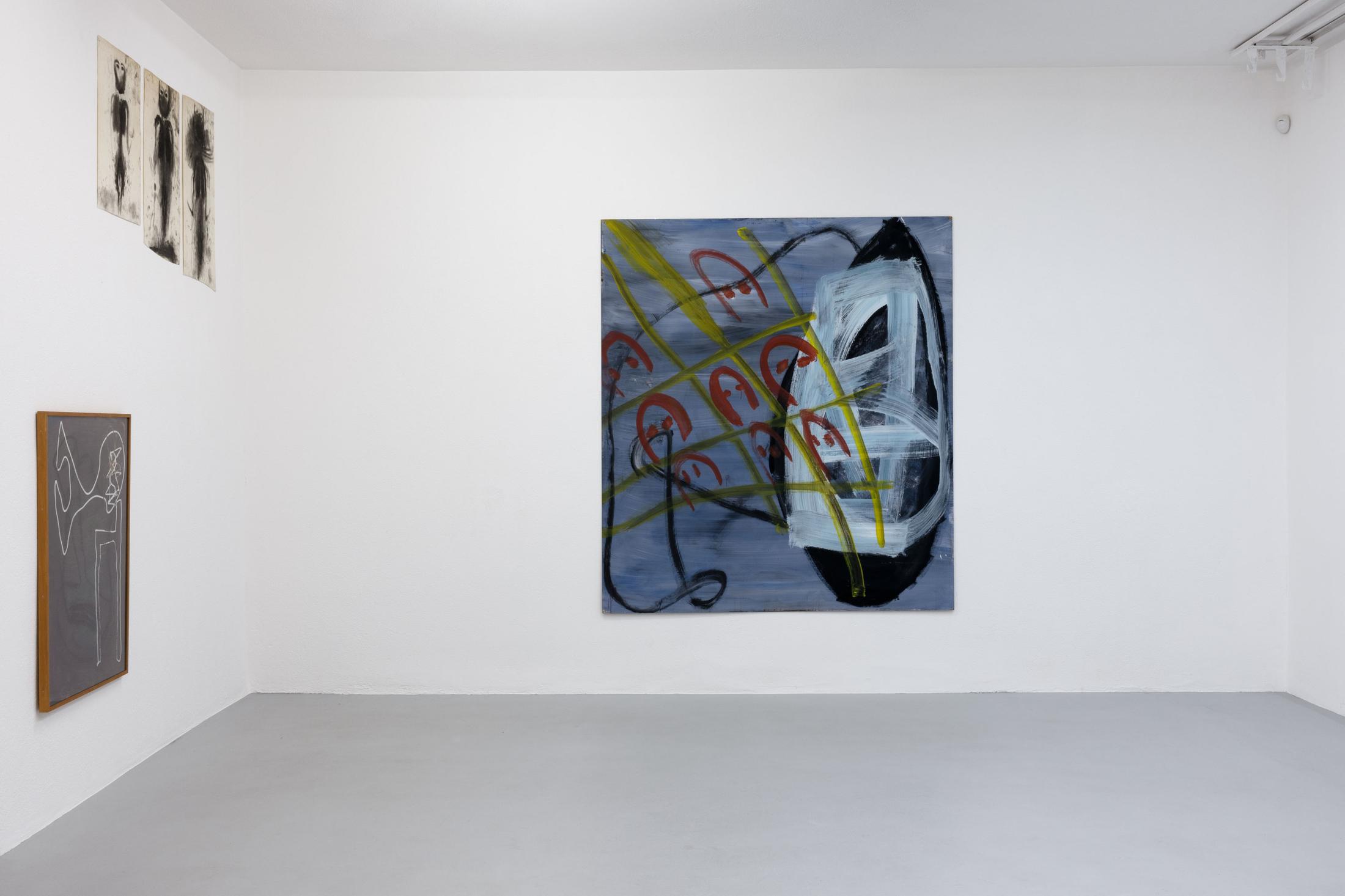 Exhibition View Group Show «May Be It’s All a Big Mistake» at Galerie Mueller, Basel, 2022 / Photo: Gina Folly / Courtesy: Galerie Mueller