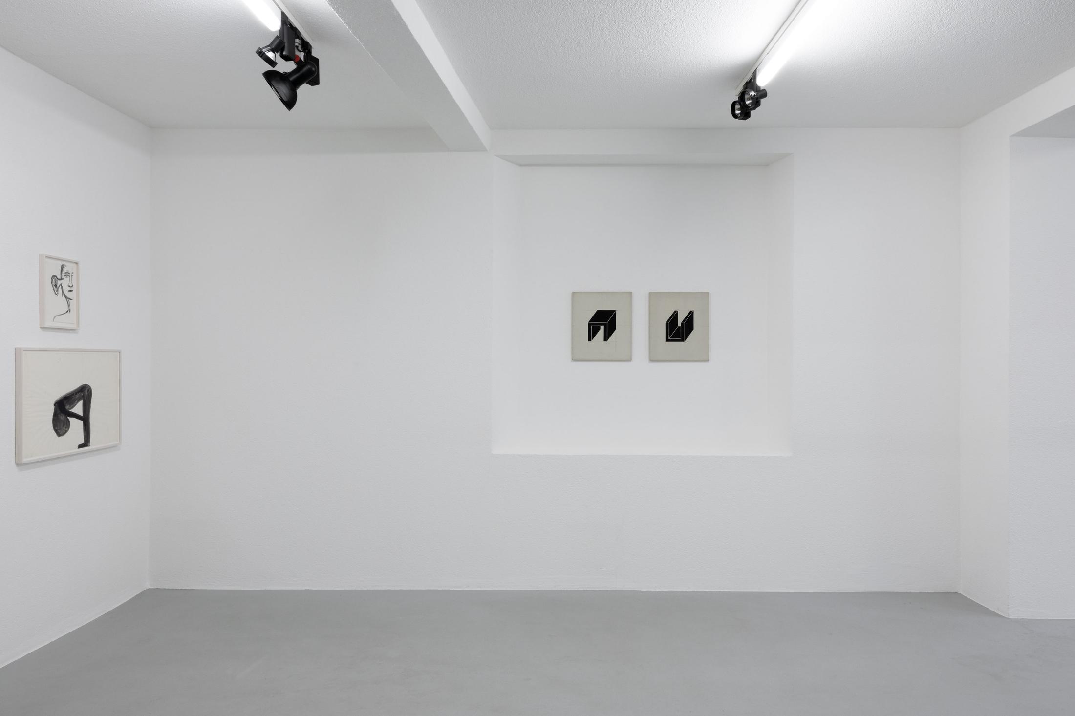 Exhibition View Group Show «May Be It’s All a Big Mistake» at Galerie Mueller, Basel, 2022 / Photo: Gina Folly / Courtesy: Galerie Mueller