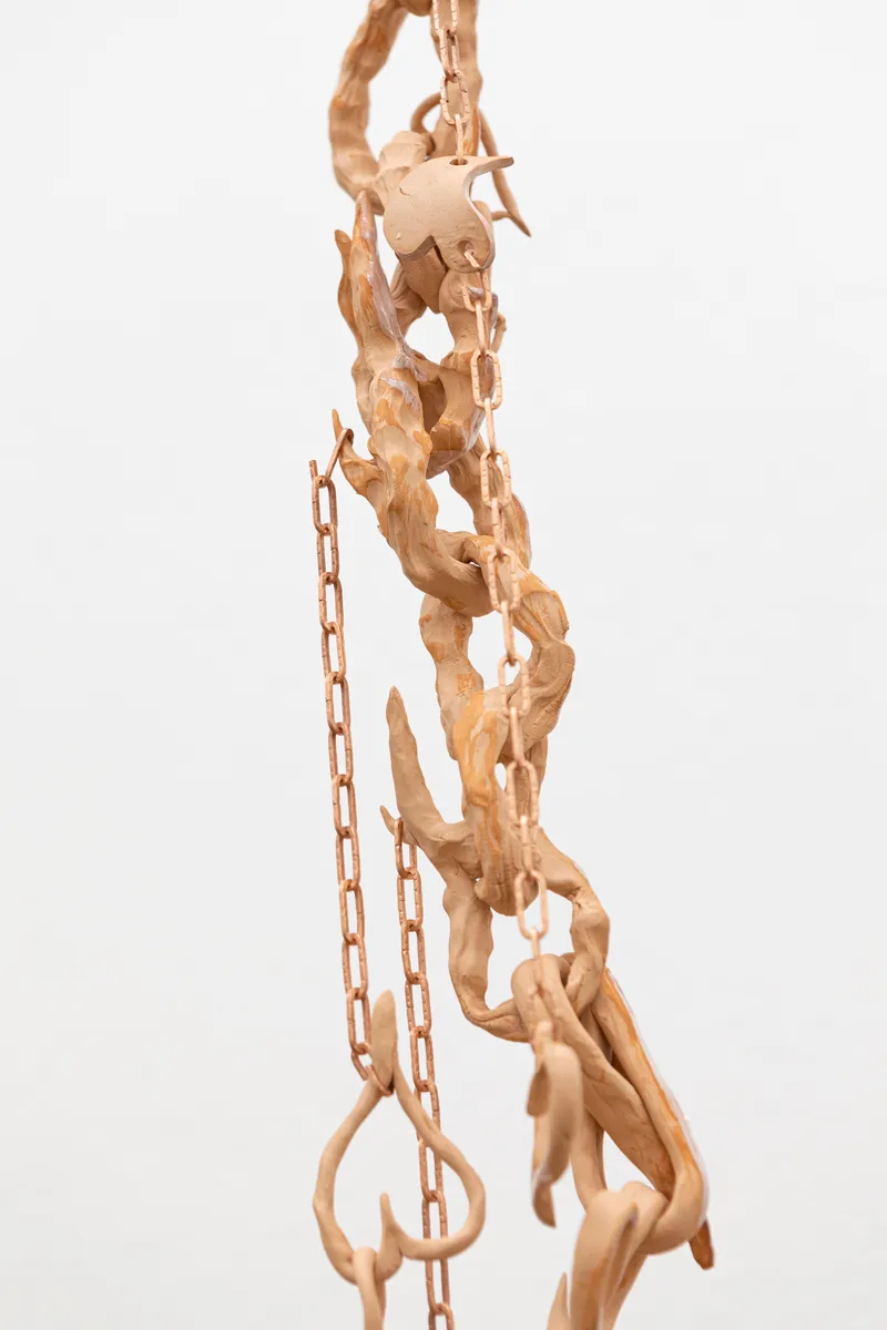 Exhibition View Maya Hottarek and Julian Zehnder Duo Show «Isomorphus Drip; view on Maya Hottarek, Zen spice mandala, 2021» at Krone Couronne, Biel/Bienne, 2021 / Photo: Michal Florence Schorro / Courtesy: the artists and Krone Couronne