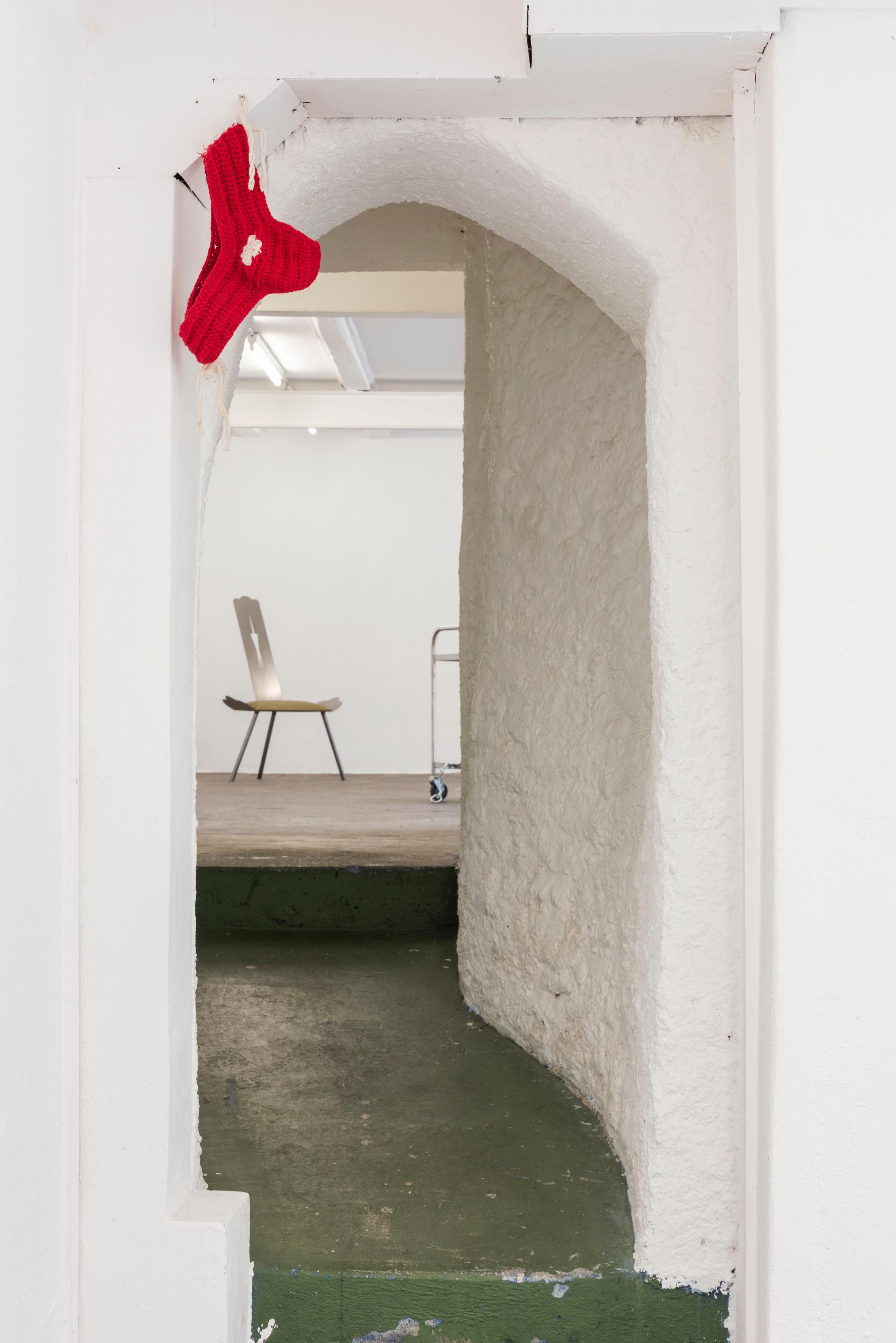 Exhibition View Group Show «Meet Me Halfway» at WallStreet, Fribourg, 2023 / Photo: Remy Ugarte / Courtesy: the artists and WallStreet