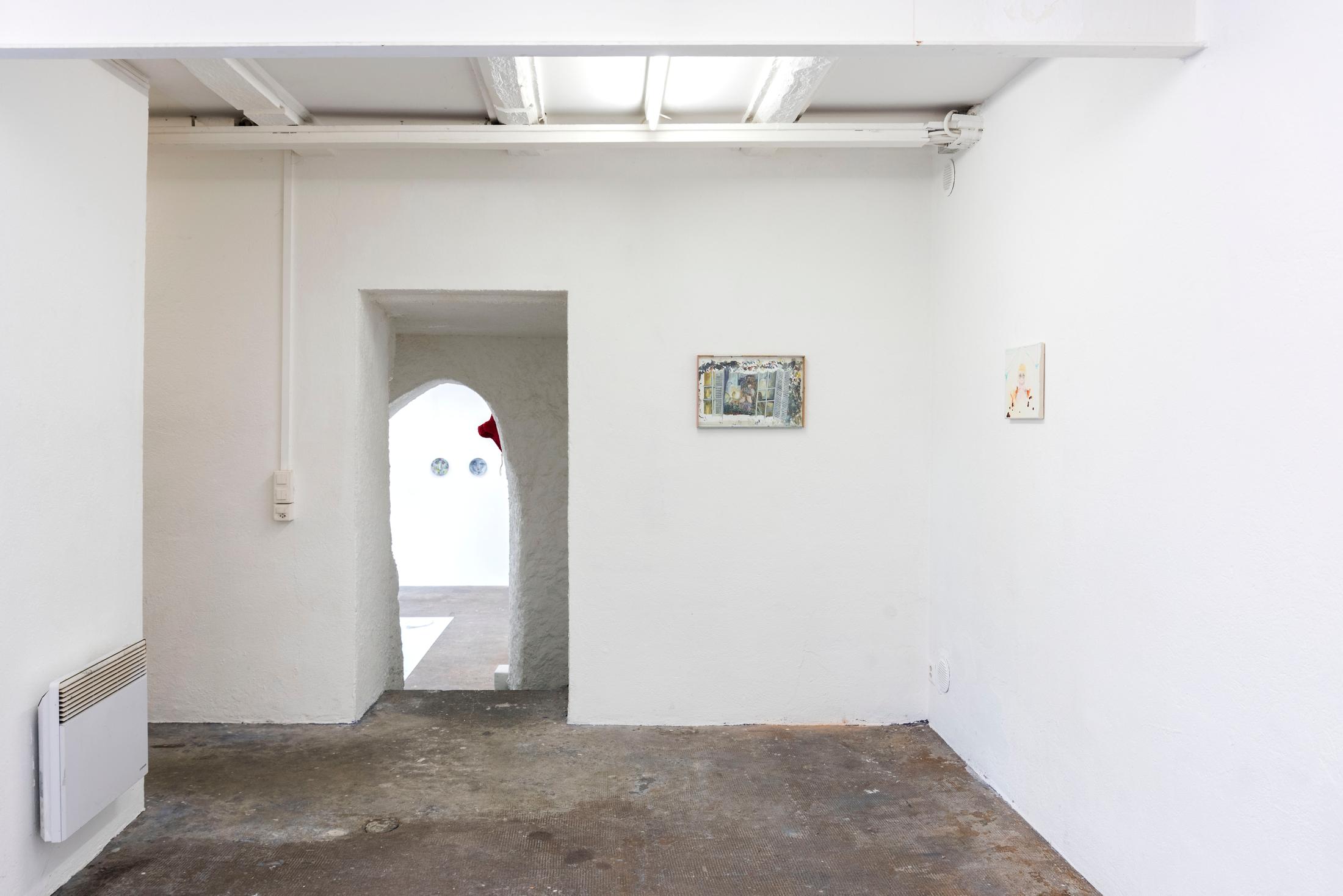 Exhibition View Group Show «Meet Me Halfway» at WallStreet, Fribourg, 2023 / Photo: Remy Ugarte / Courtesy: the artists and WallStreet