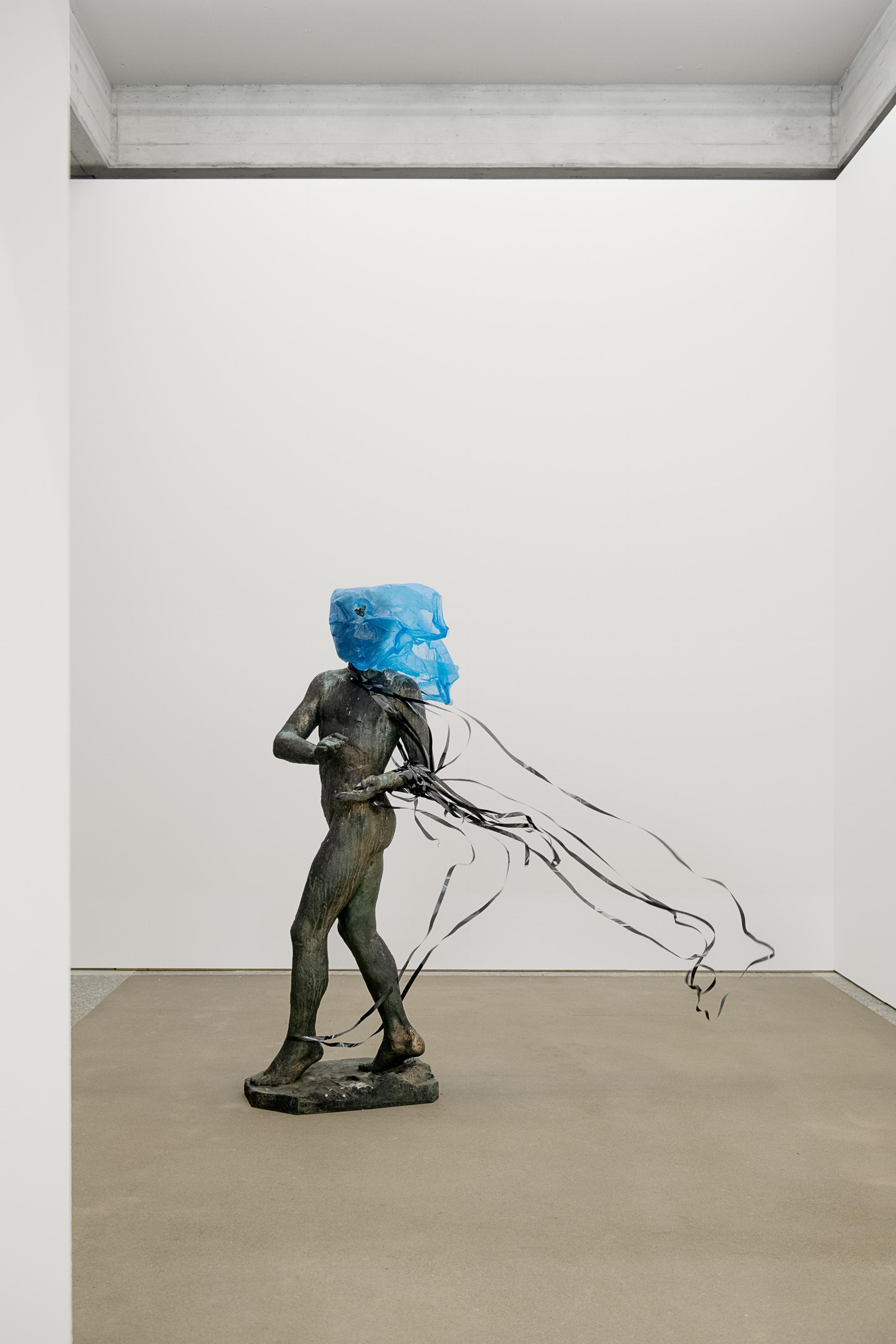 Exhibition View Groupshow «Metamorphosis Overdrive; view on Simon Dybbroe Møller, Video, 2020» at Kunstmuseum St. Gallen, St. Gallen, 2020 / Photo: Sebastian Stadler / Courtesy: the artist and Kunstmuseum St. Gallen