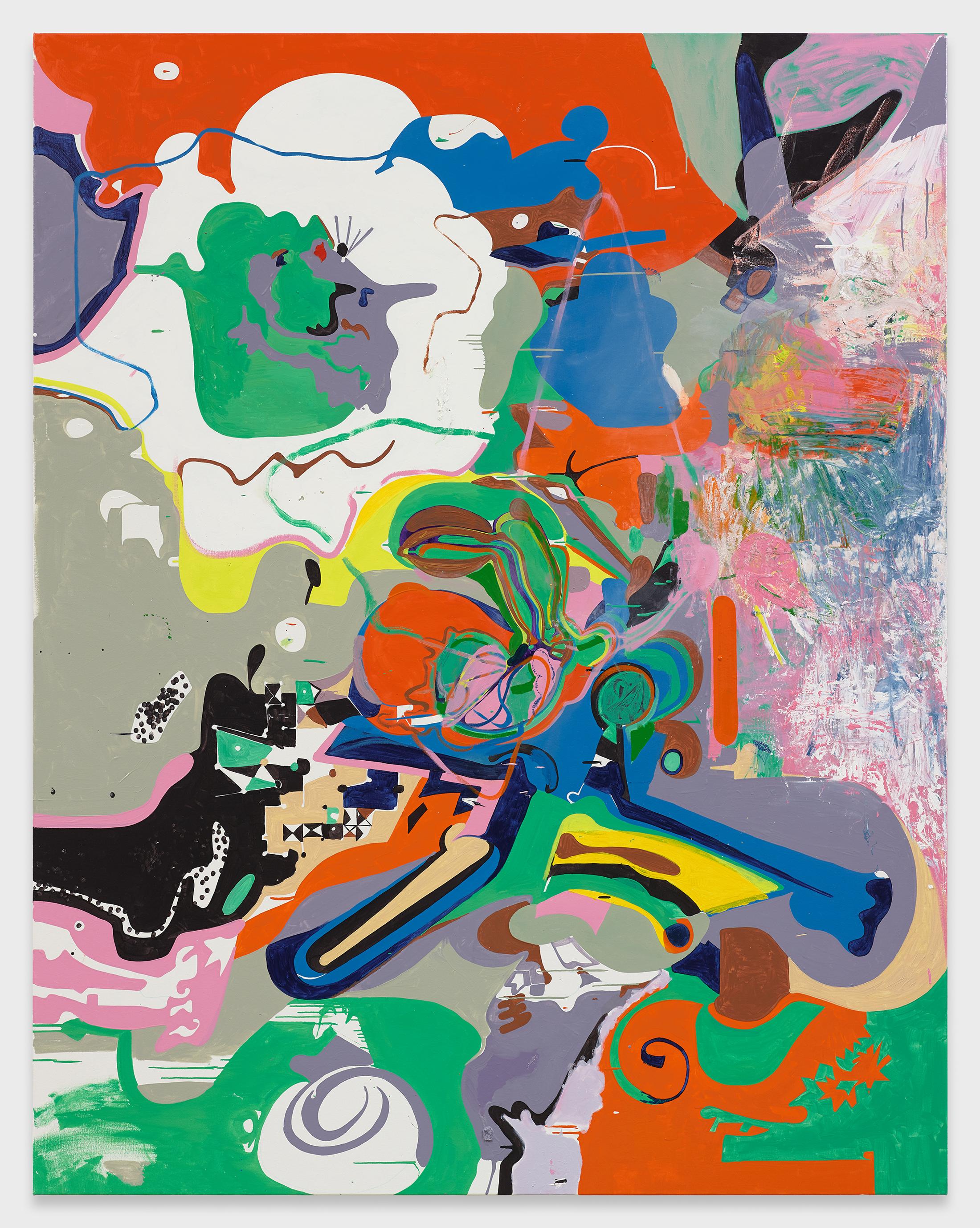 Exhibition View Michael Williams Soloshow «New Paintings; view on How to Unlame A Dog, 2019» at Galerie Eva Presenhuber, Zurich, 2019 / Photo: Marten Elder / © Michael Williams / Courtesy: the artist and Galerie Eva Presenhuber, Zurich / New York