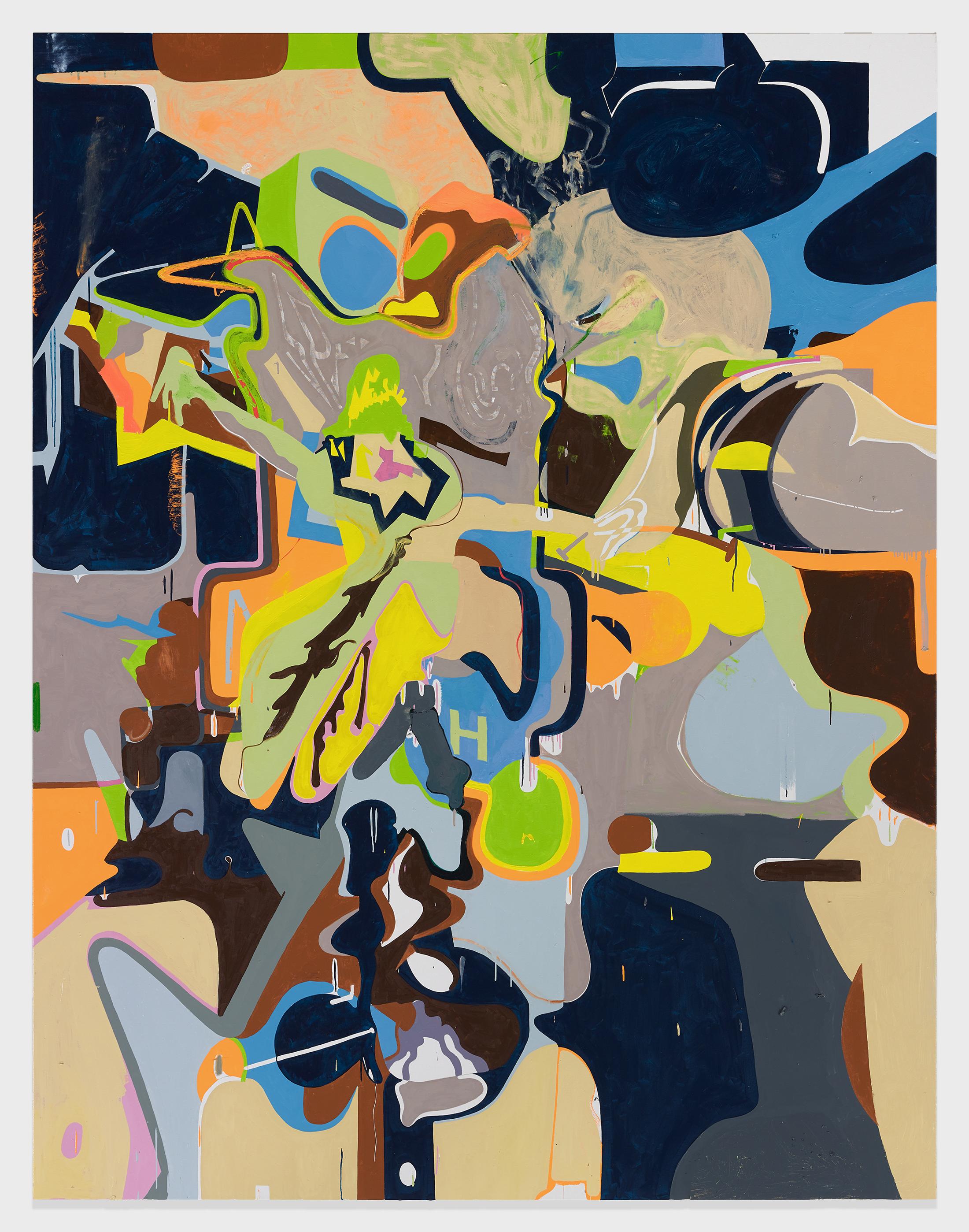 Exhibition View Michael Williams Soloshow «New Paintings; view on Southwest Computer, 2019» at Galerie Eva Presenhuber, Zurich, 2019 / Photo: Marten Elder / © Michael Williams / Courtesy: the artist and Galerie Eva Presenhuber, Zurich / New York