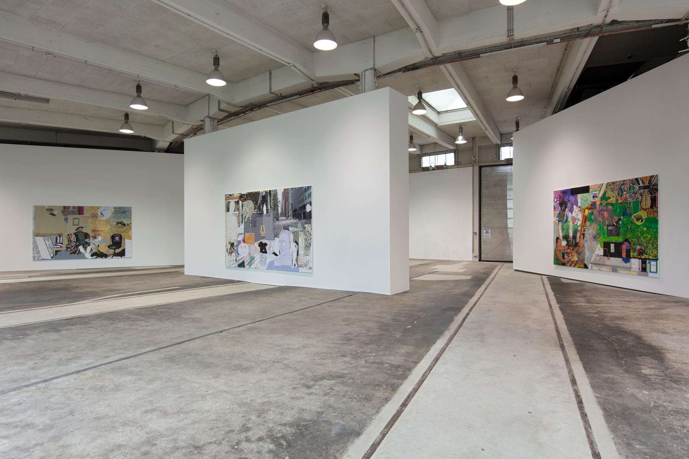 Exhibition View Michael Williams «Make Plans God Applauds» at Kunstmuseum St. Gallen / Lokremise, St. Gallen, 2021 / Photo: Stefan Rohner / Courtesy: the artist and Kunstmuseum St. Gallen