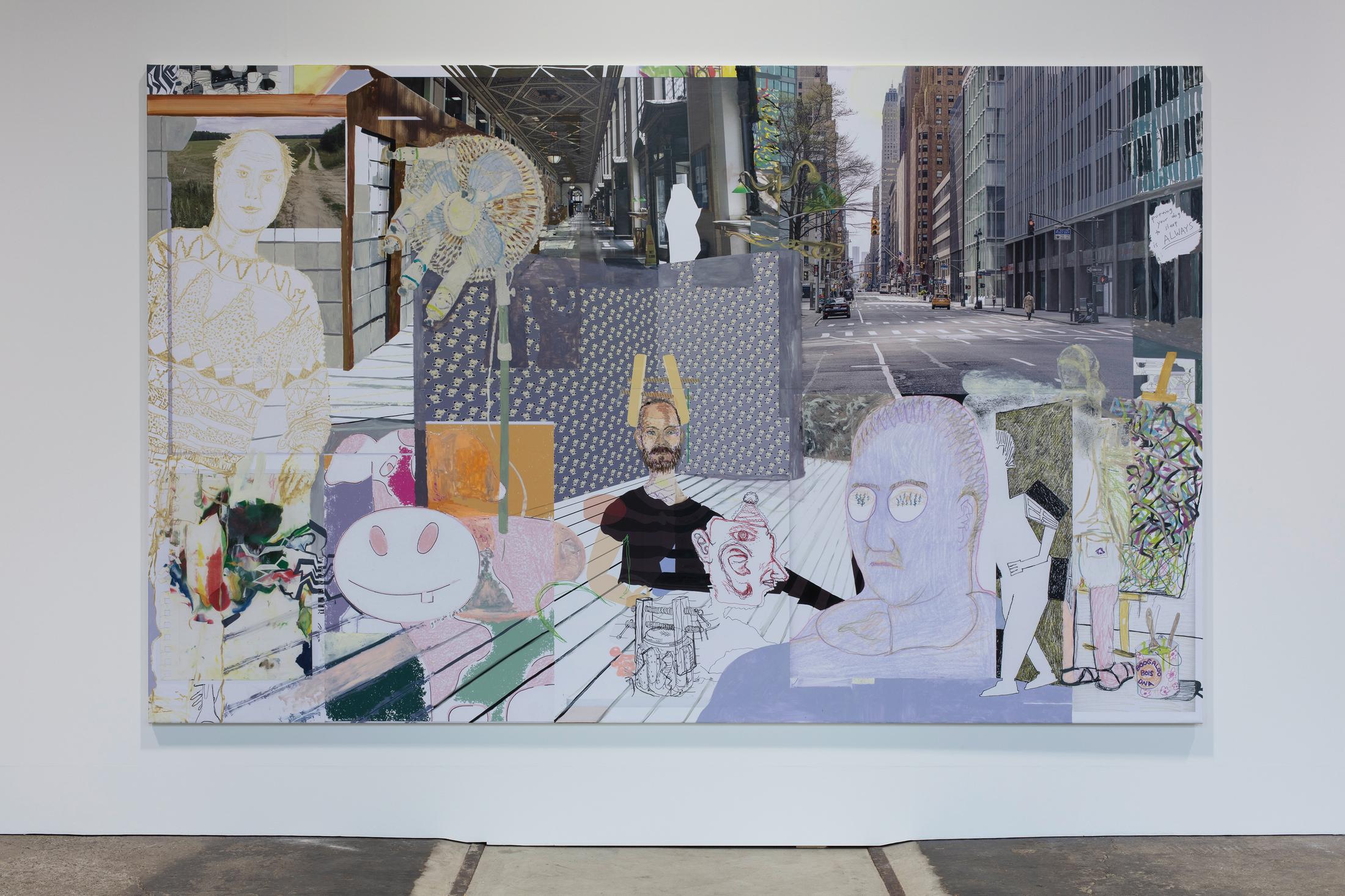 Exhibition View Michael Williams «Make Plans God Applauds; view on Michael Williams, MPGA (6), 2021» at Kunstmuseum St. Gallen / Lokremise, St. Gallen, 2021 / Photo: Stefan Rohner / Courtesy: the artist, Galerie Eva Presenhuber, Gladstone Gallery and David Kordansky Gallery