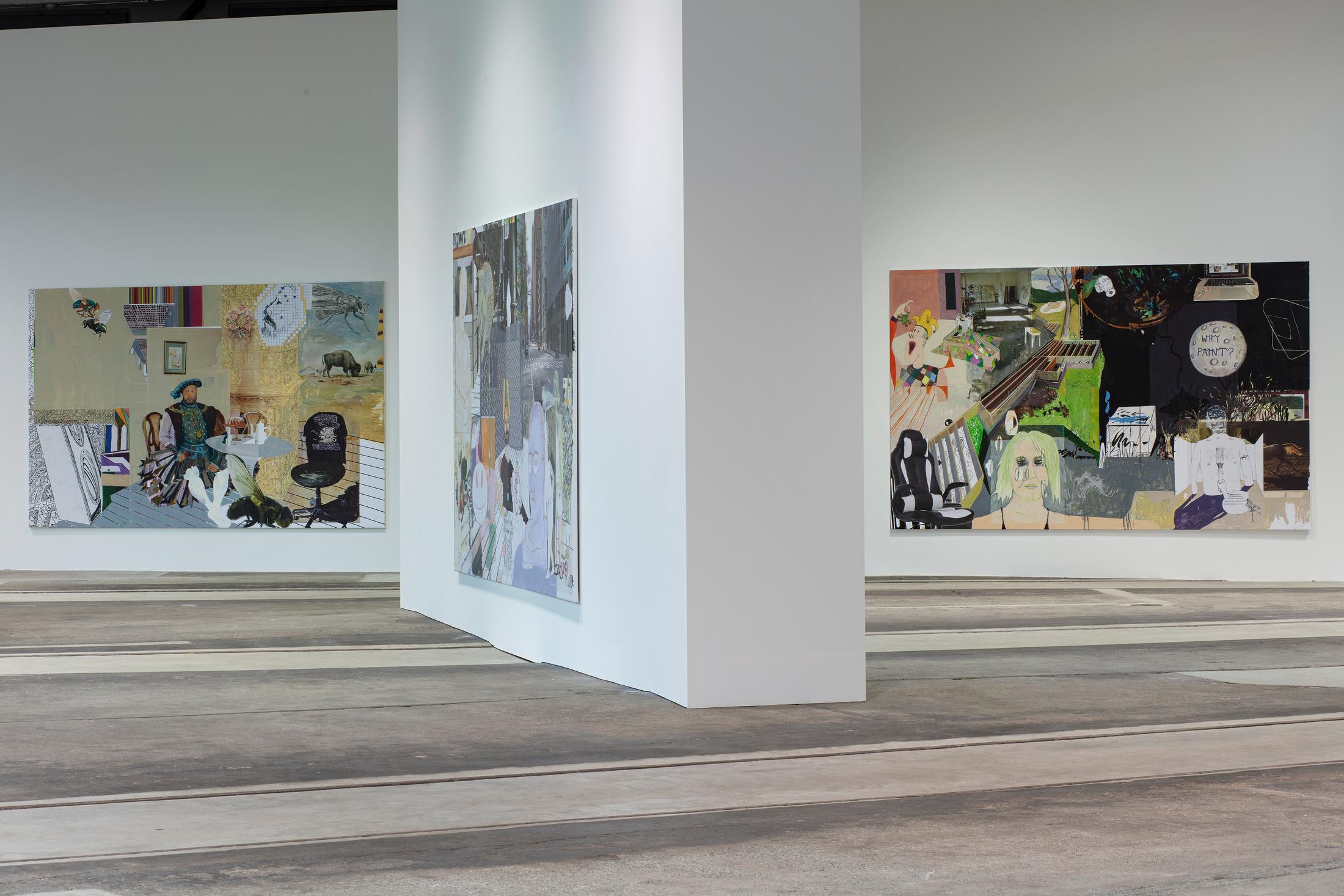 Exhibition View Michael Williams «Make Plans God Applauds» at Kunstmuseum St. Gallen / Lokremise, St. Gallen, 2021 / Photo: Stefan Rohner / Courtesy: the artist and Kunstmuseum St. Gallen