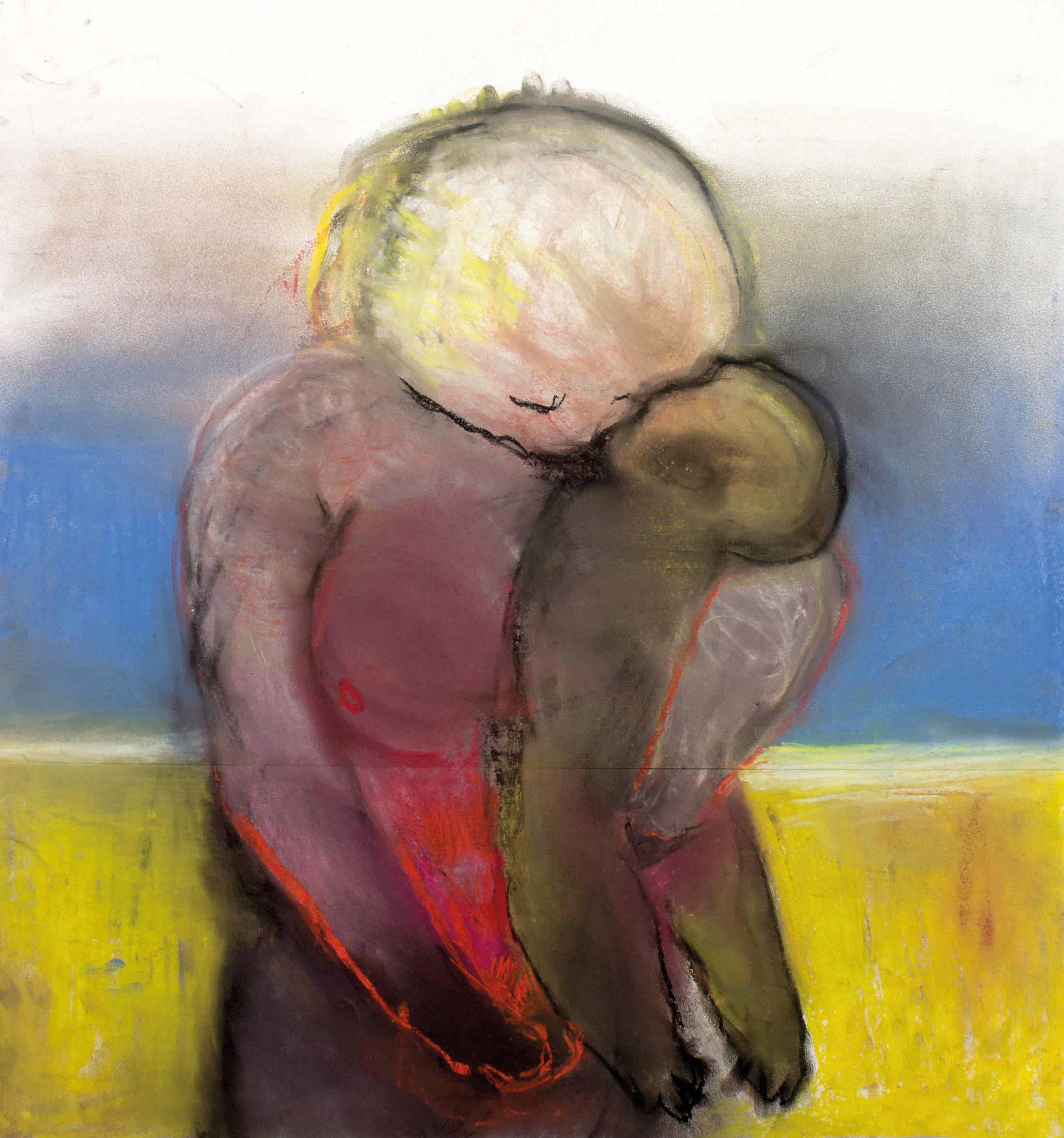 Miriam Cahn «am strand, 14.12.2016, 2016» at Kunstmuseum Bern, Bern / Photo: Stefan Jeske / © Miriam Cahn / Courtesy: Private Collection