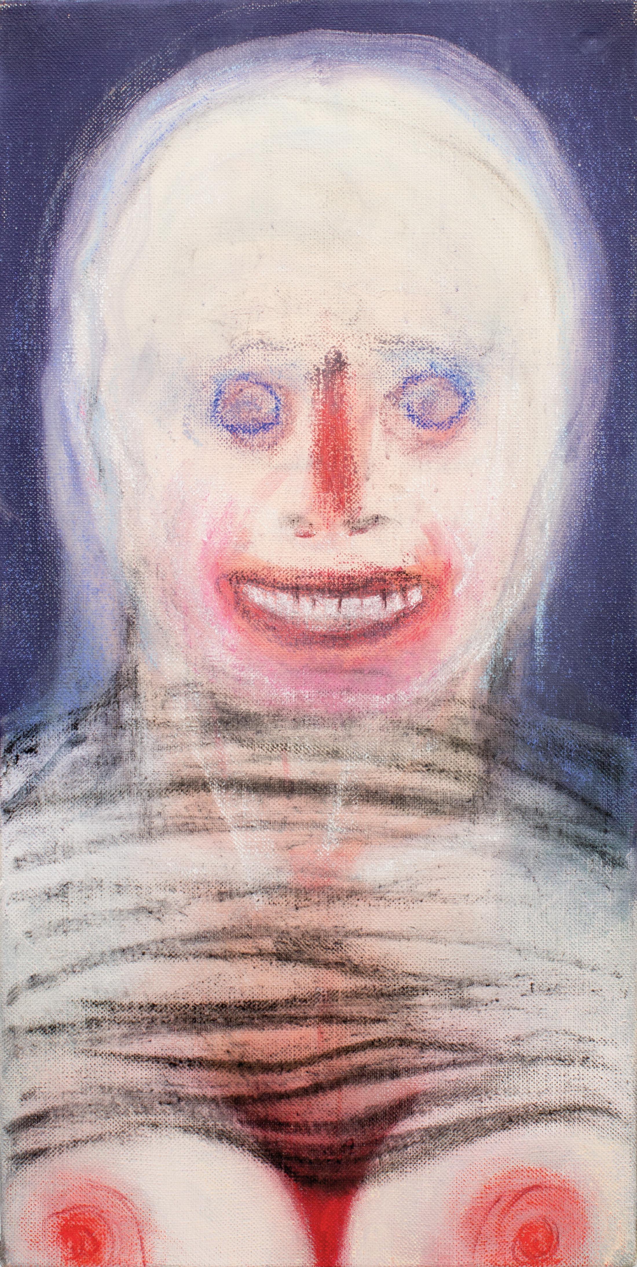 Miriam Cahn «lachen, 27.03.2003+12.11.+03.12.2017, 2017» at Kunstmuseum Bern, Bern / Photo: Stefan Jeske / © Miriam Cahn / Courtesy: the artist and
Meyer Riegger, Berlin/Karlsruhe