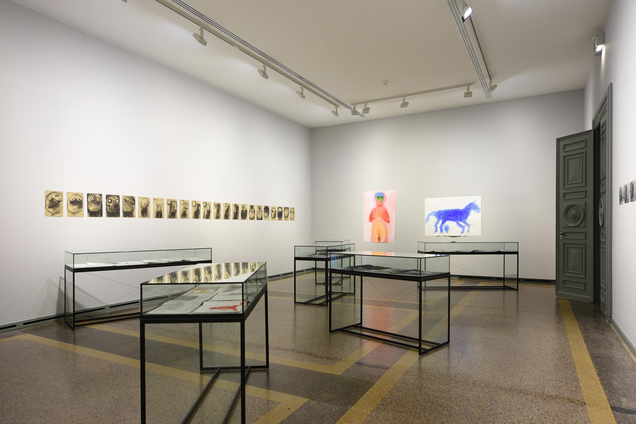 Exhibition View Miriam Cahn Soloshow «Exhibition View Miriam Cahn Soloshow «I AS HUMAN» at Kunstmuseum Bern, Bern / Courtesy: the artist / © Kunstmuseum Bern