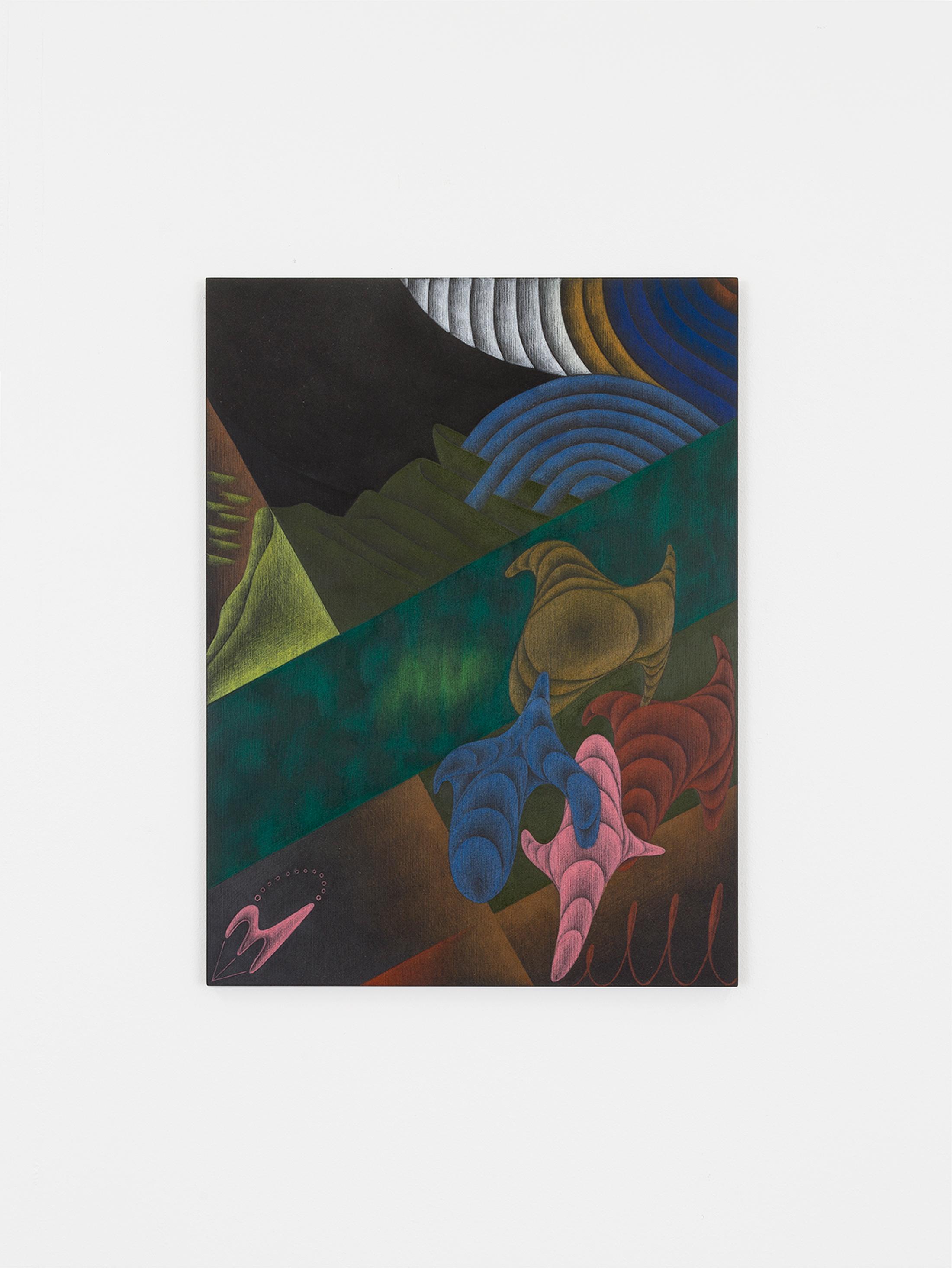 Exhibition View Miriam Visaczki Solo Show «Ot Otijot; view on Miriam Visaczki, Ohne Titel, 2021» at Kirchgasse Gallery, Steckborn, 2022 / Photo: CE / Courtesy: the artist and Kirchgasse Gallery