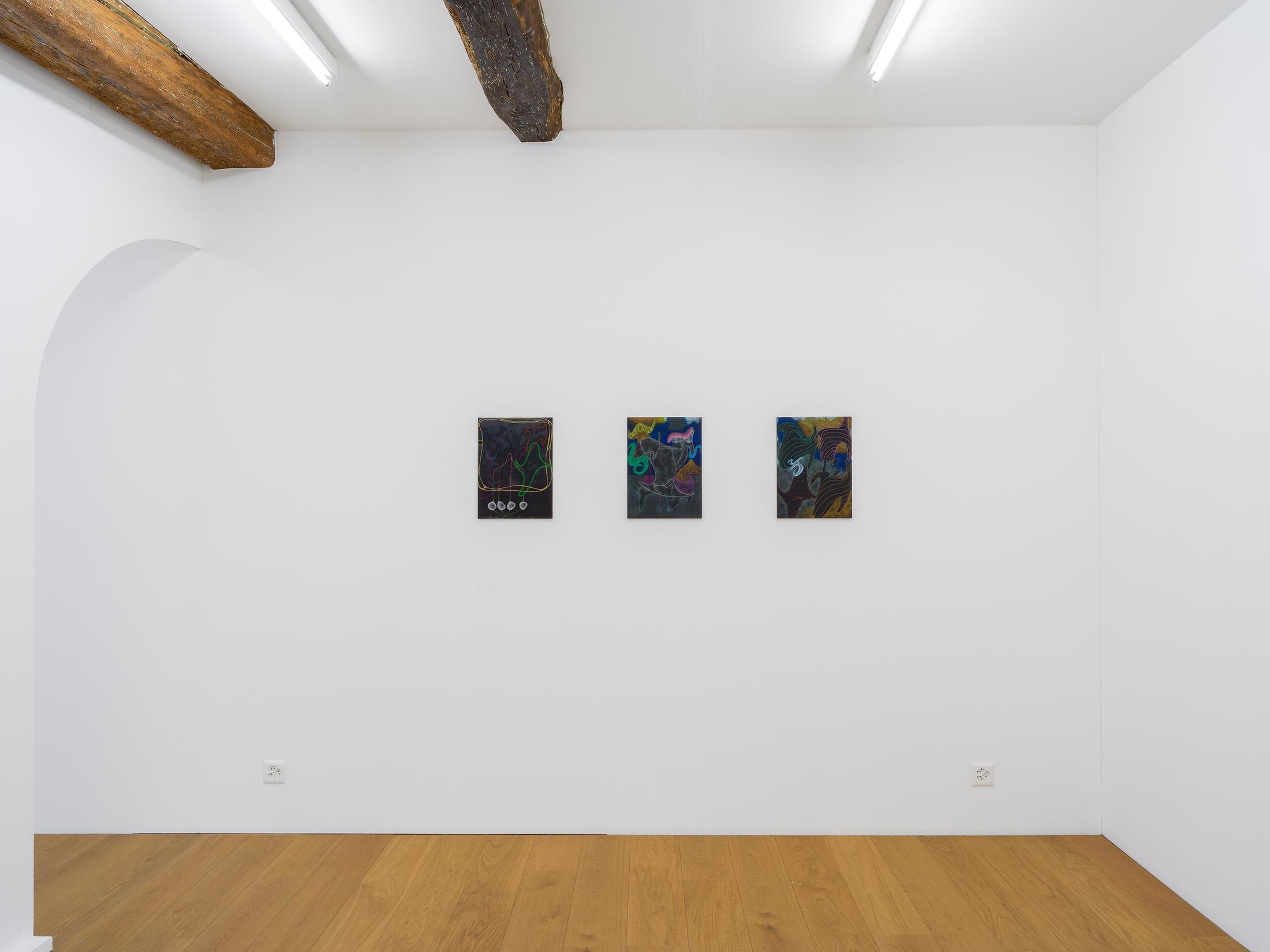 Exhibition View Miriam Visaczki Solo Show «Ot Otijot» at Kirchgasse Gallery, Steckborn, 2022 / Photo: CE / Courtesy: the artist and Kirchgasse Gallery