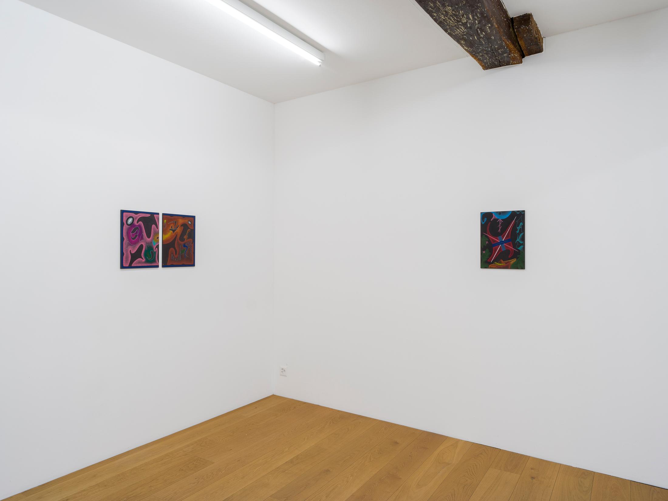 Exhibition View Miriam Visaczki Solo Show «Ot Otijot» at Kirchgasse Gallery, Steckborn, 2022 / Photo: CE / Courtesy: the artist and Kirchgasse Gallery