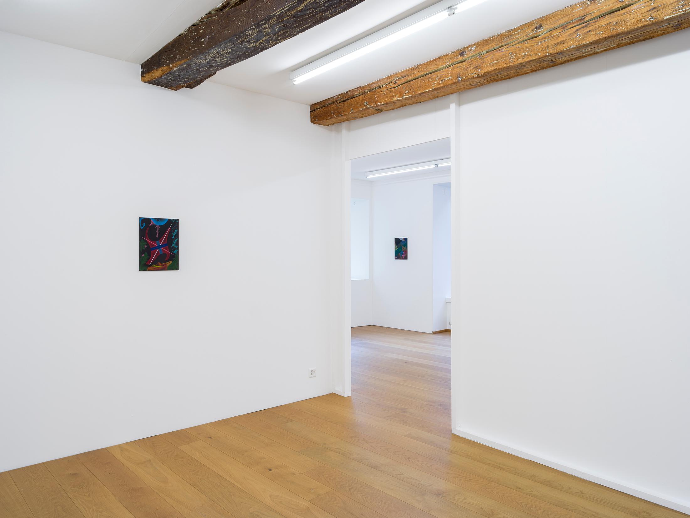 Exhibition View Miriam Visaczki Solo Show «Ot Otijot» at Kirchgasse Gallery, Steckborn, 2022 / Photo: CE / Courtesy: the artist and Kirchgasse Gallery