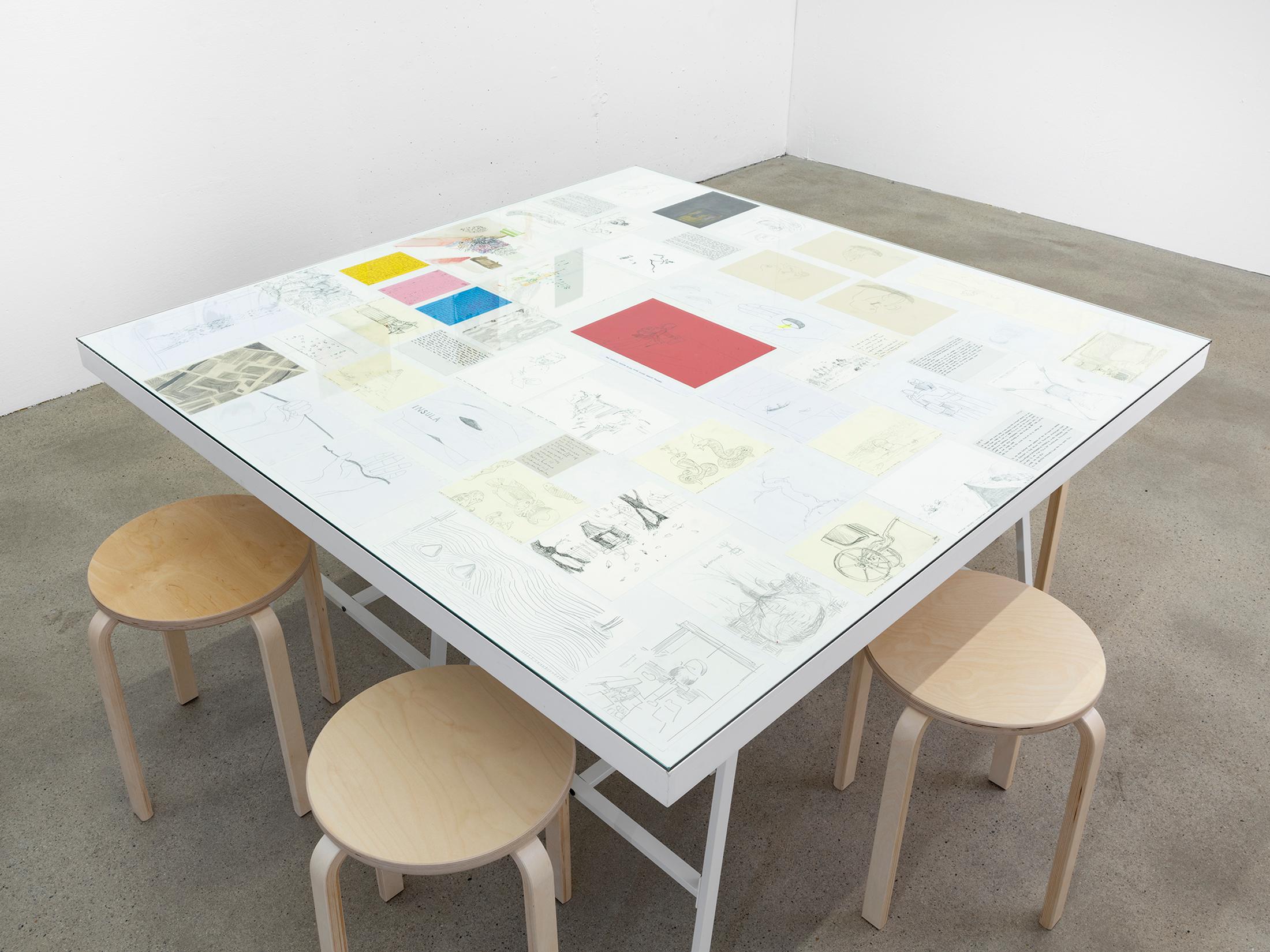 Exhibition View Mirko Baselgia Soloshow «The Stars Are Not Alone» at Galerie Heinzer Reszler, Lausanne, 2019 / Photo: © Julien Gremaud / Courtesy: the artist and Galerie Heinzer Reszler