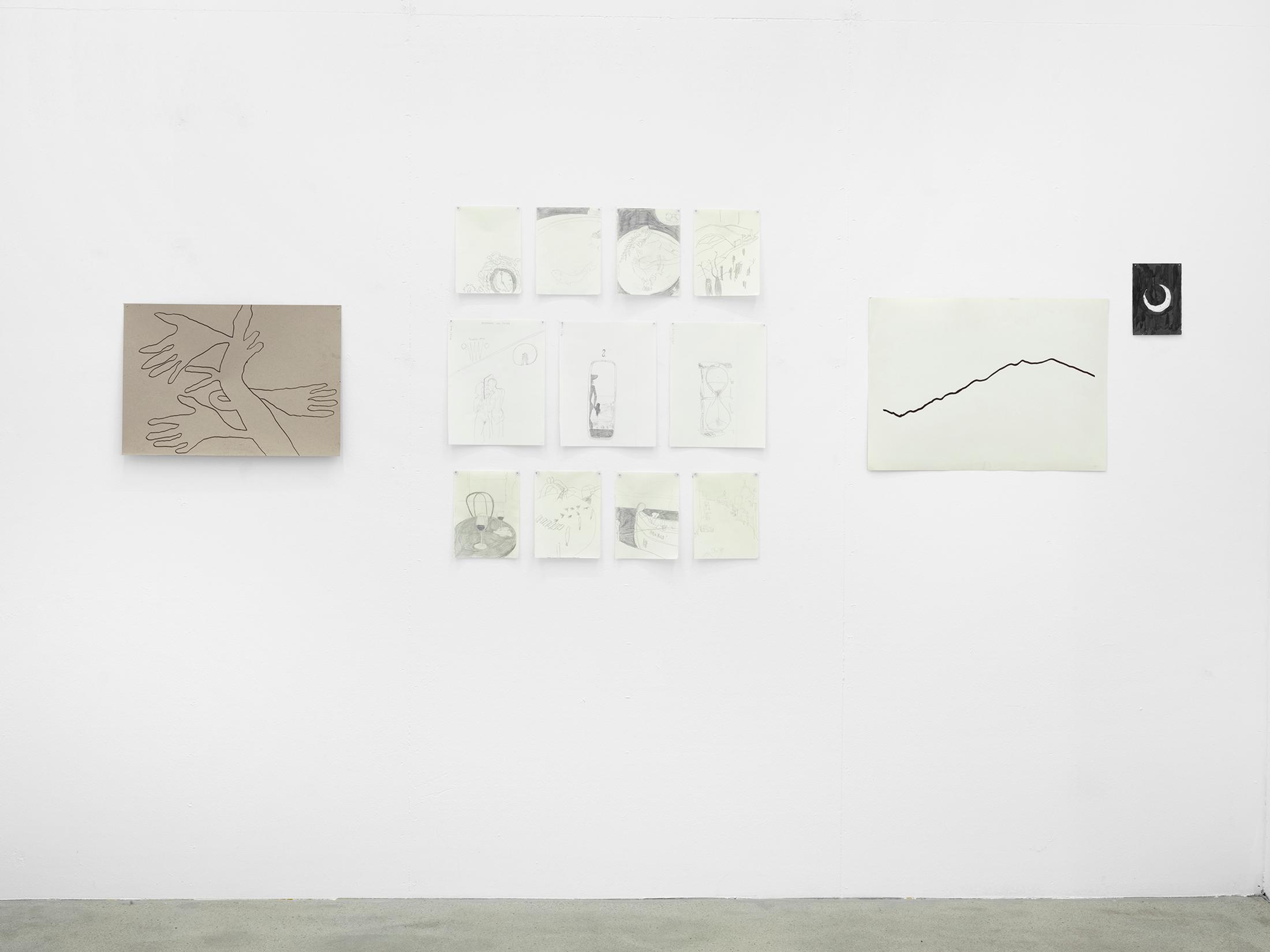 Exhibition View Mirko Baselgia Soloshow «The Stars Are Not Alone» at Galerie Heinzer Reszler, Lausanne, 2019 / Photo: © Julien Gremaud / Courtesy: the artist and Galerie Heinzer Reszler