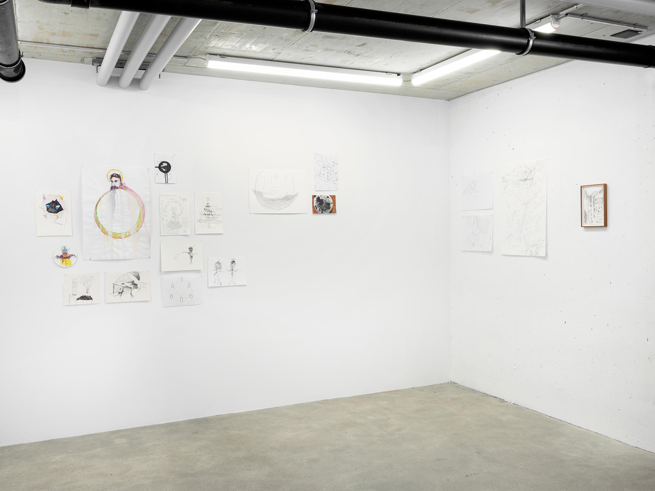 Exhibition View Mirko Baselgia Soloshow «The Stars Are Not Alone» at Galerie Heinzer Reszler, Lausanne, 2019 / Photo: © Julien Gremaud / Courtesy: the artist and Galerie Heinzer Reszler