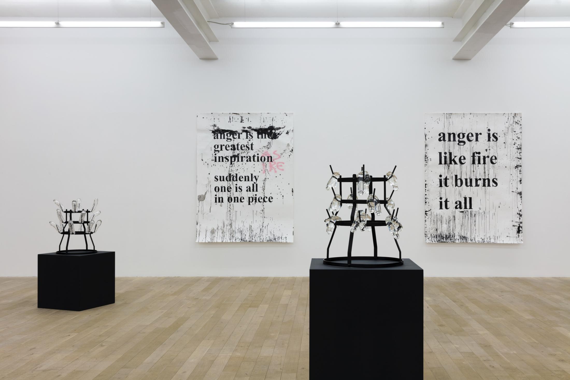 Exhibition View Monika Bonvicini Soloshow «bind me! torture me!» at Galerie Peter Kilchmann, Zurich, Switzerland, 2019 / Photo: Andrea Rosetti / Courtesy: the artist and Galerie peter Kilchmann, Zurich